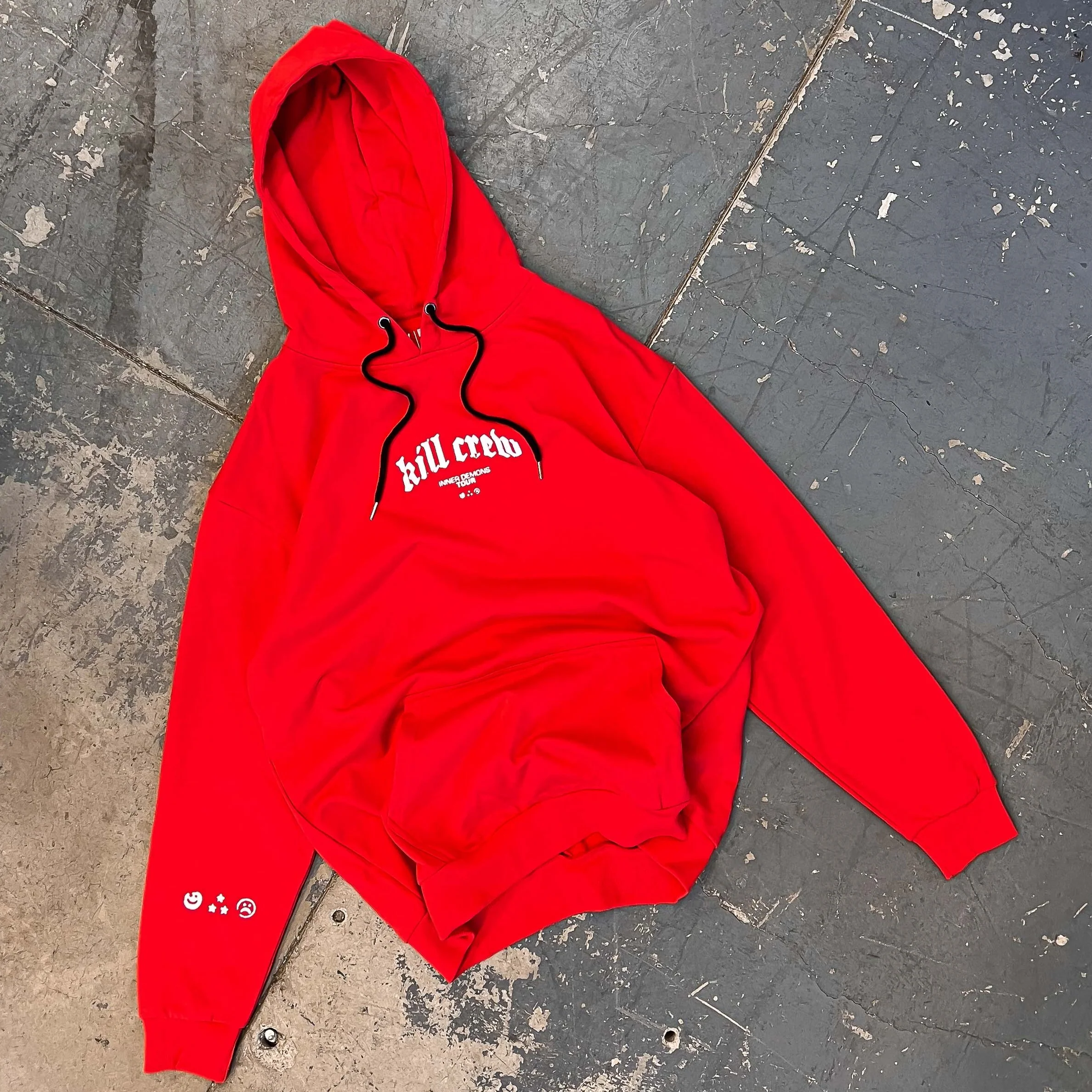 INNER DEMONS TOUR HOODIE - RED / WHITE - Image 3