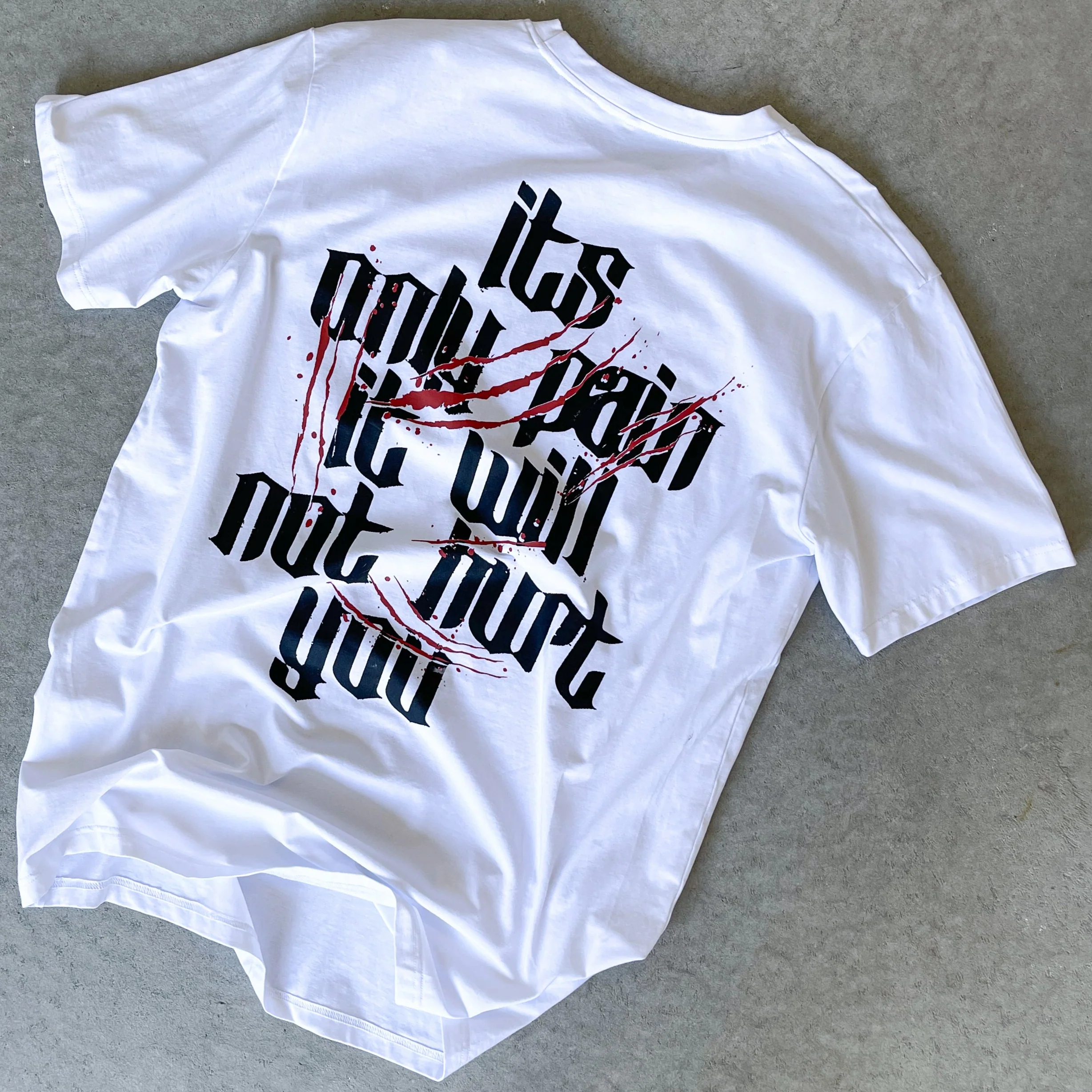 IT'S ONLY PAIN T-SHIRT - WHITE - Image 8