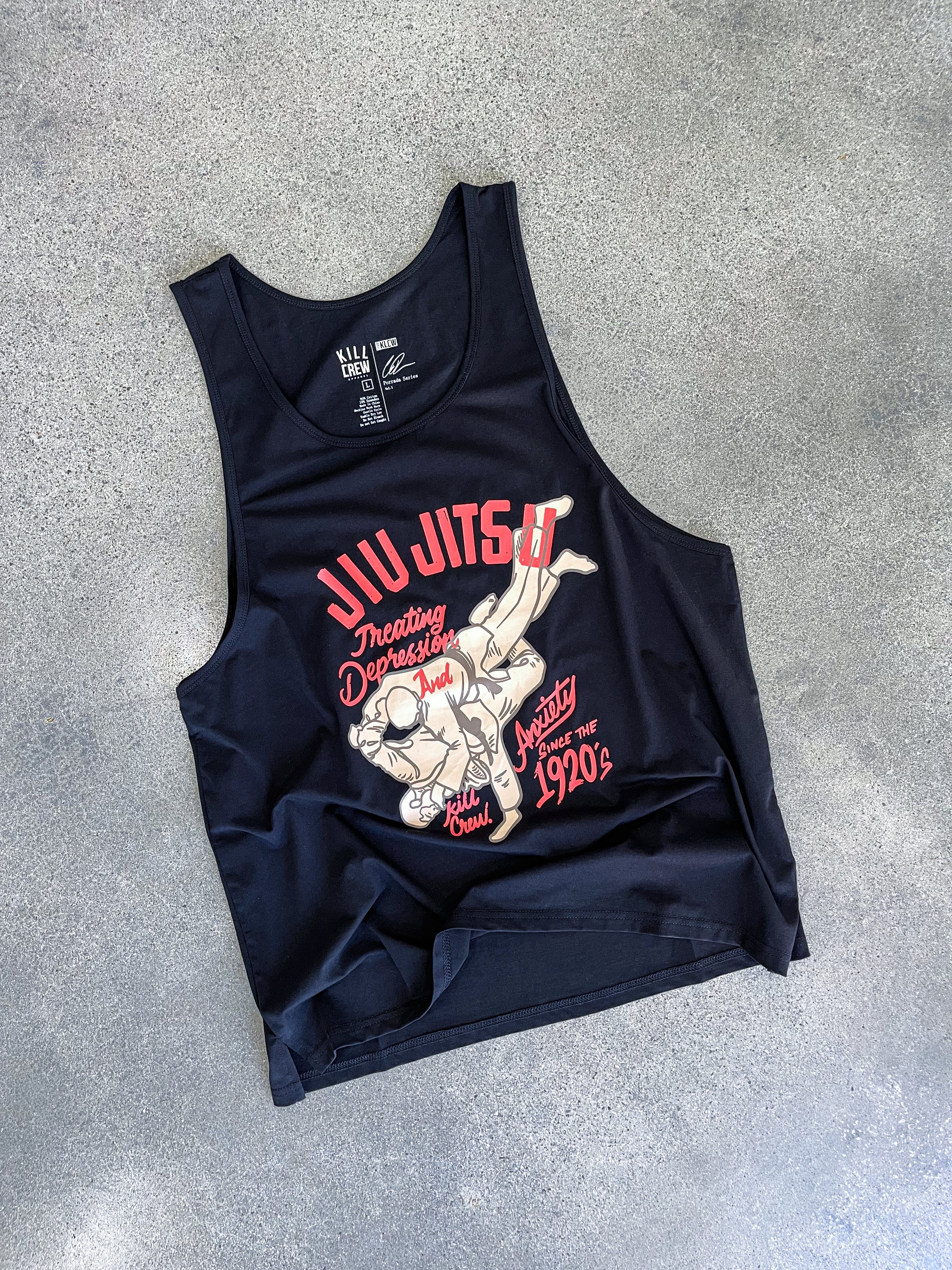 JIU JITSU DEPRESSION TANK TOP - BLACK - Image 2