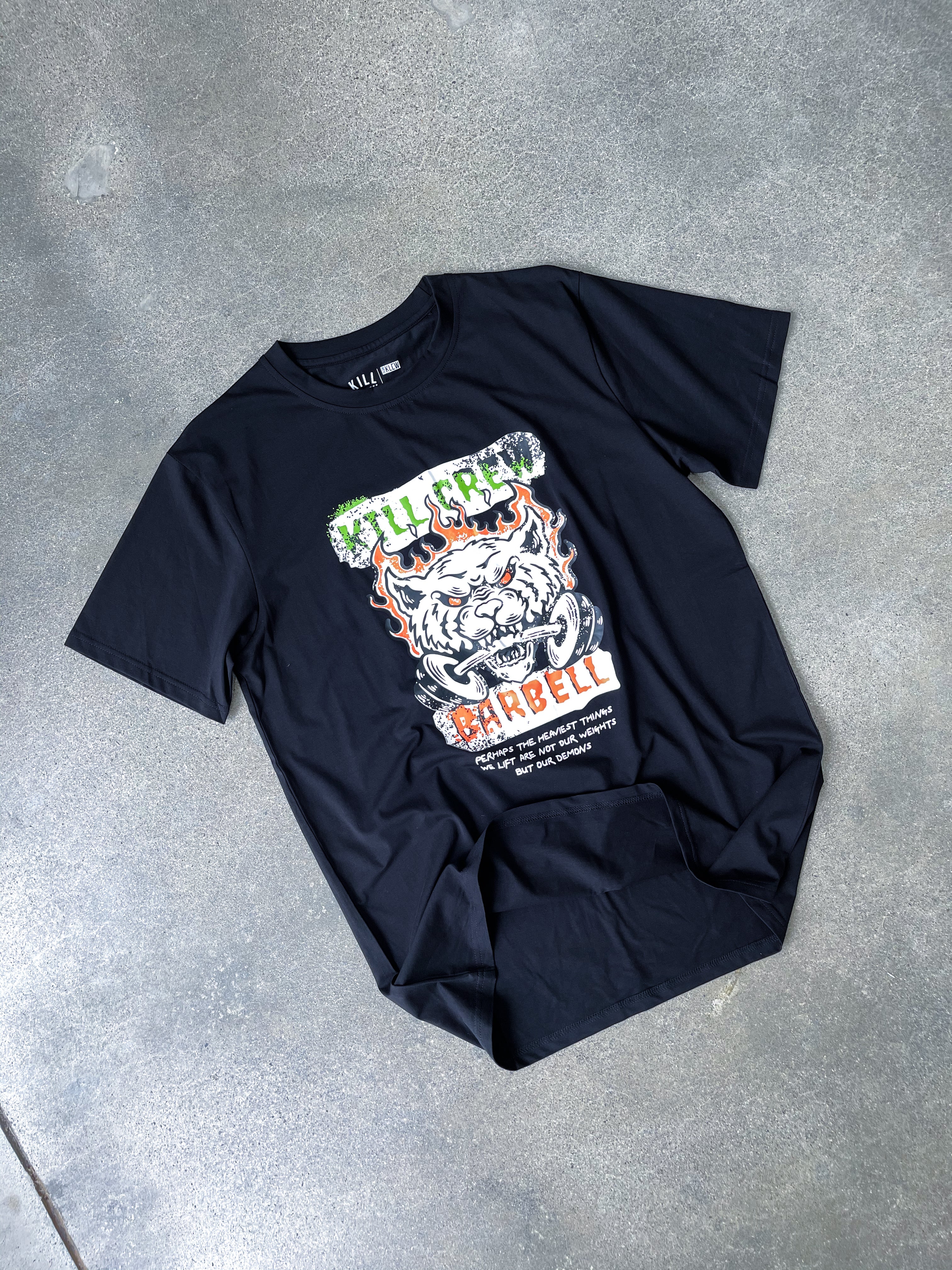 KILL CREW BARBELL T SHIRT - BLACK - Image 2