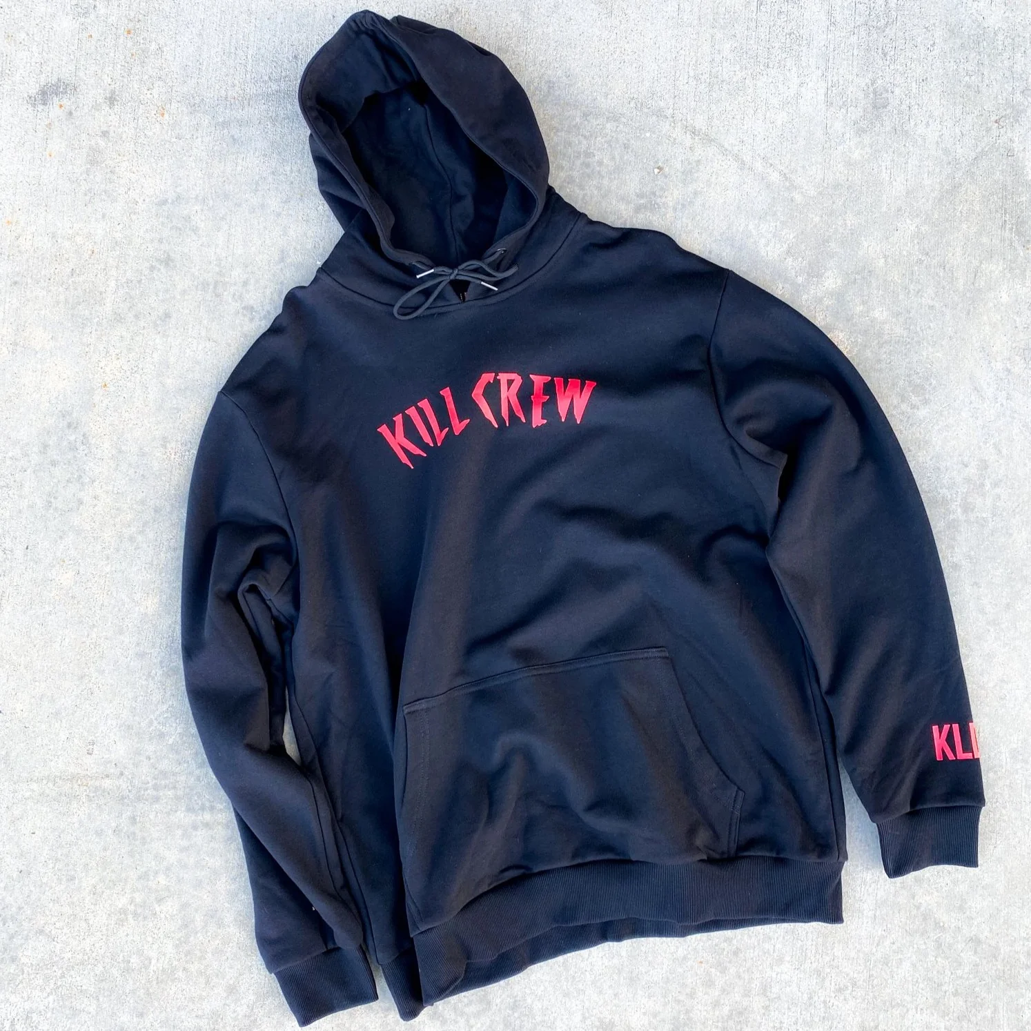 KILL CREW CLASSIC HOODIE - BLACK / RED - Image 2