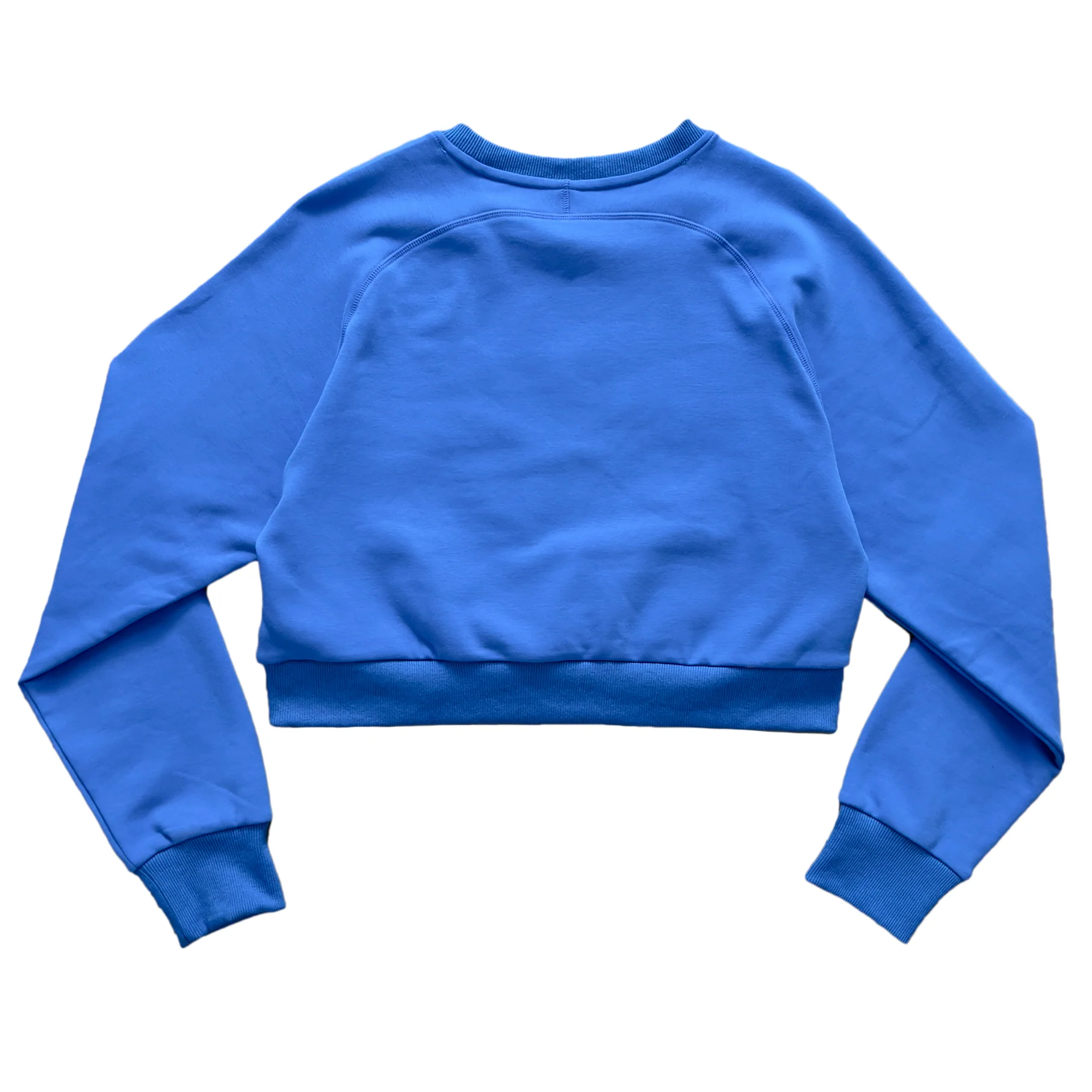 SCRIPT CROP CREW NECK - BLUE - Image 3