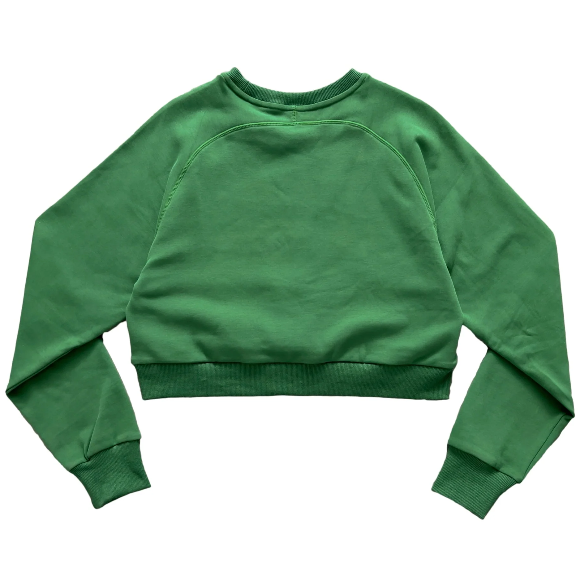 SCRIPT CROP CREW NECK - GREEN - Image 3