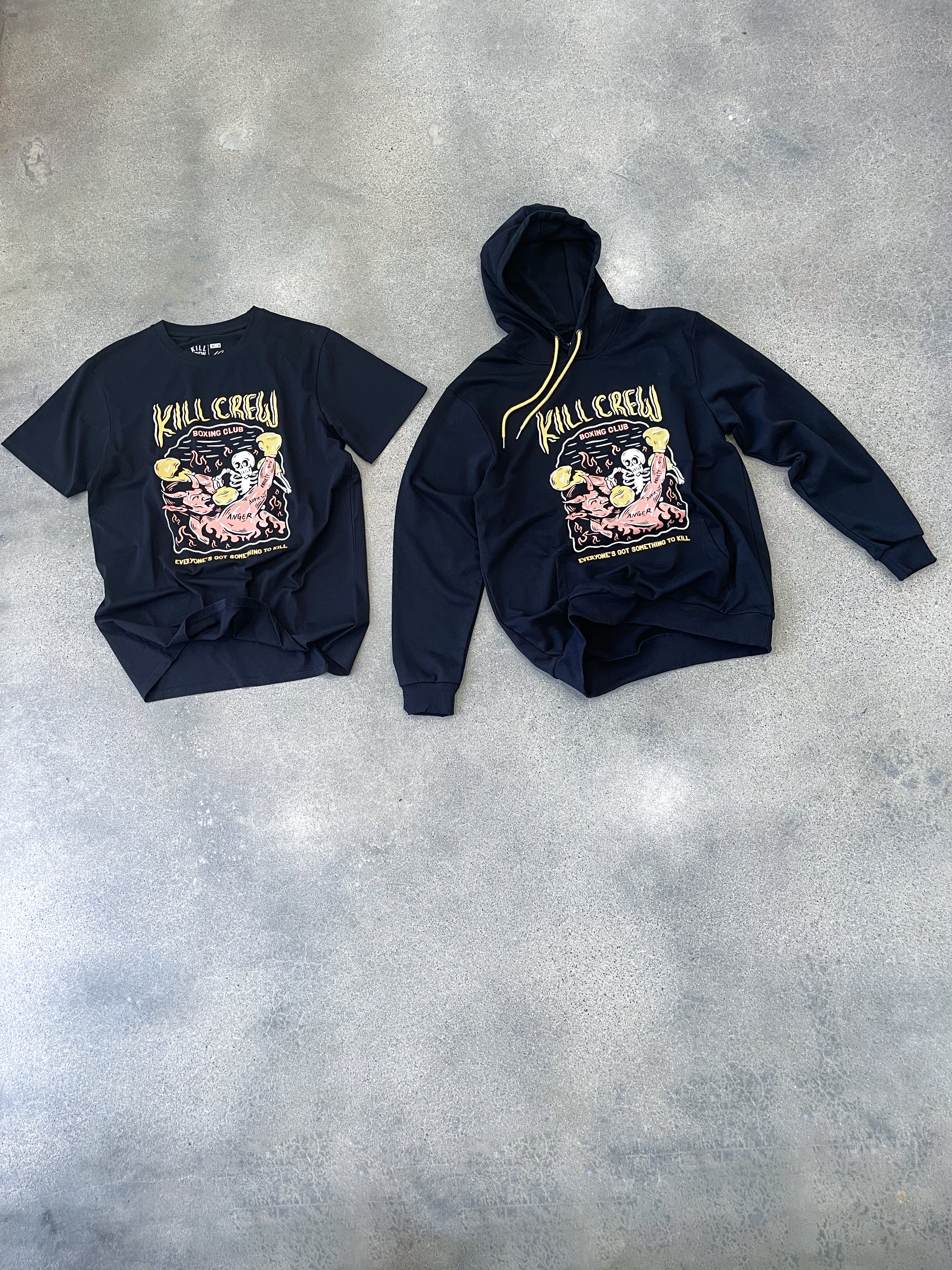 KILL CREW INNER DEMONS BOXING CLUB HOODIE - BLACK - Image 3