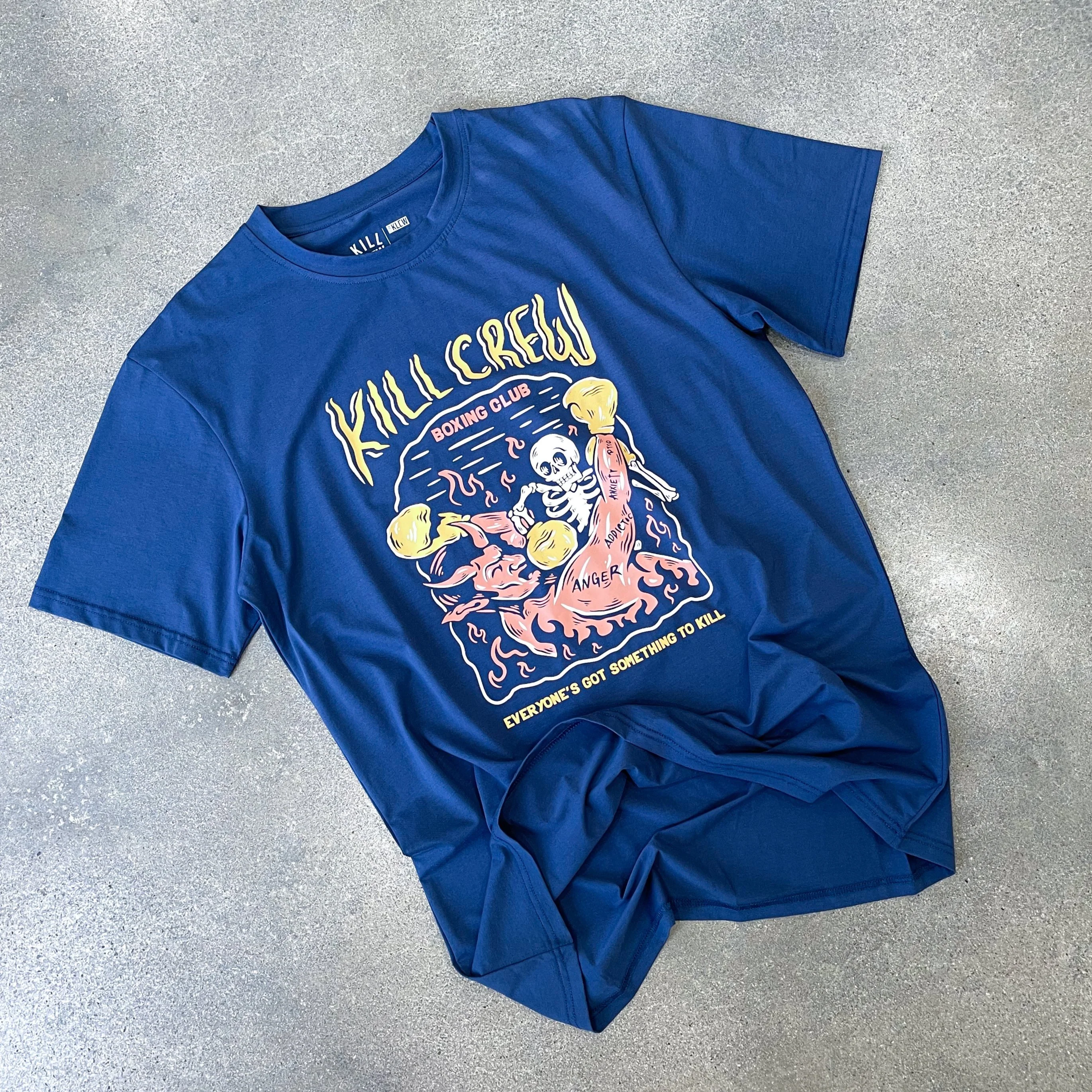KILL CREW INNER DEMONS BOXING CLUB T-SHIRT - BLUE - Image 2