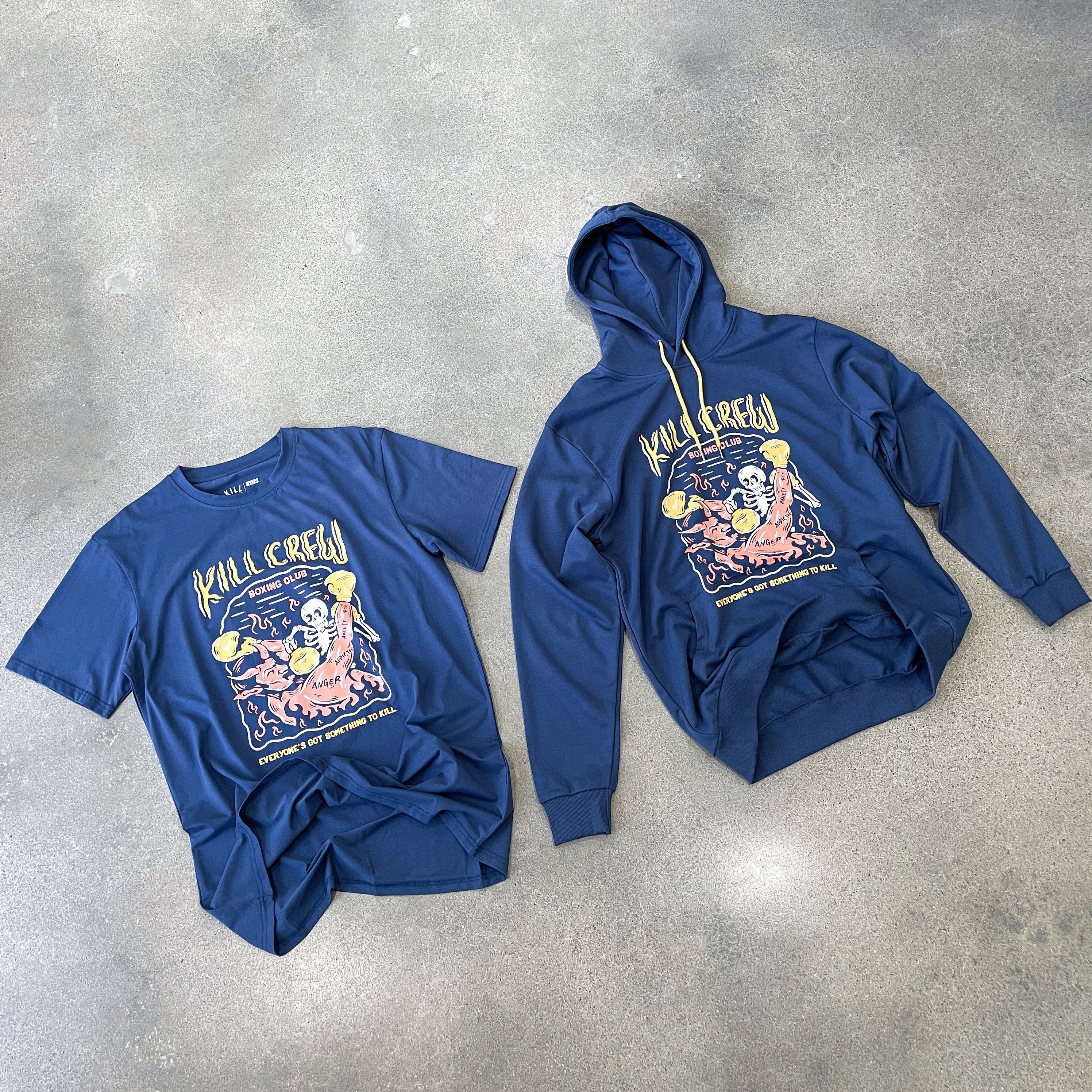 KILL CREW INNER DEMONS BOXING CLUB T-SHIRT - BLUE - Image 3