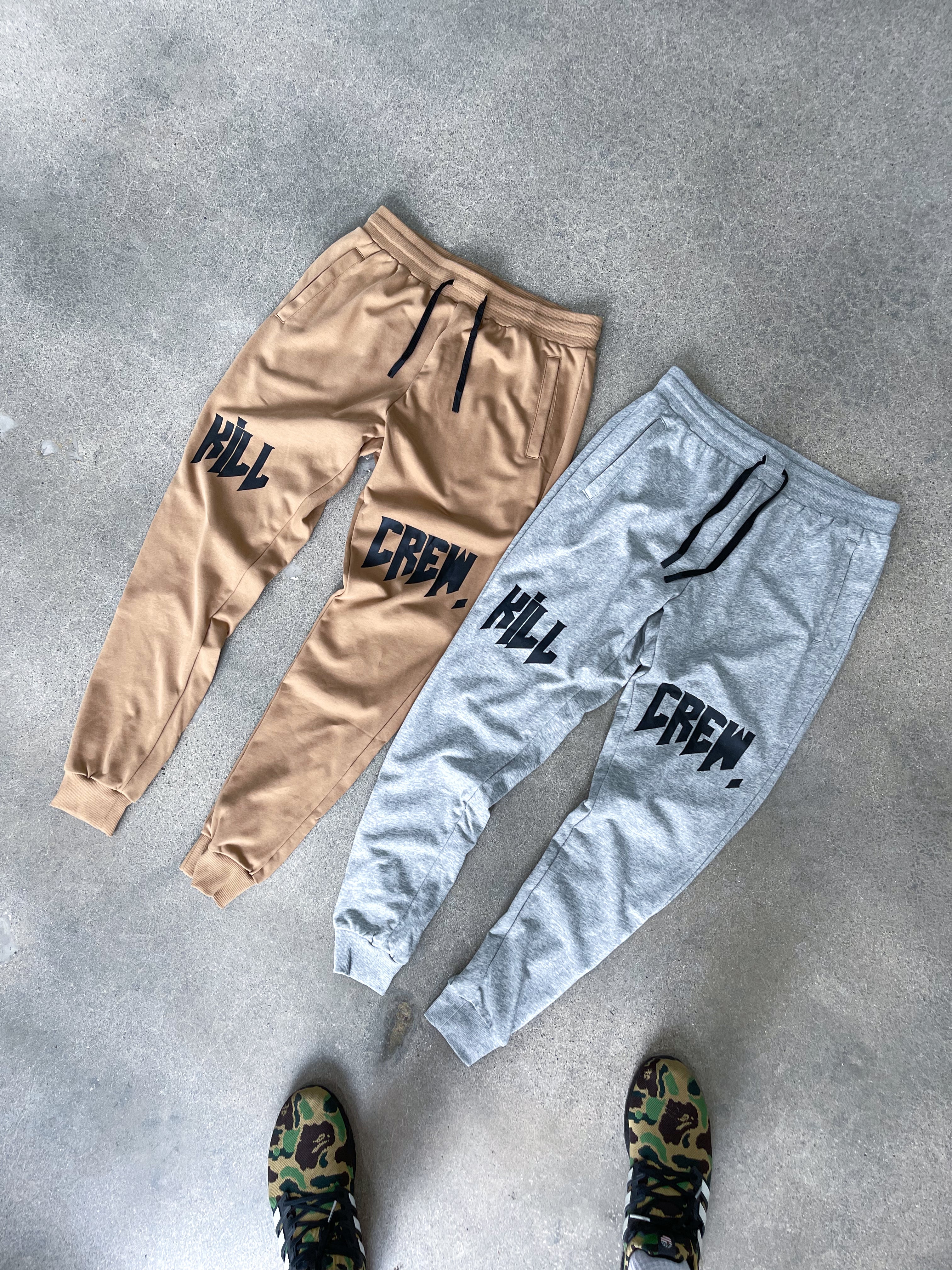 KILL CREW JOGGERS - HEATHER GREY - Image 3