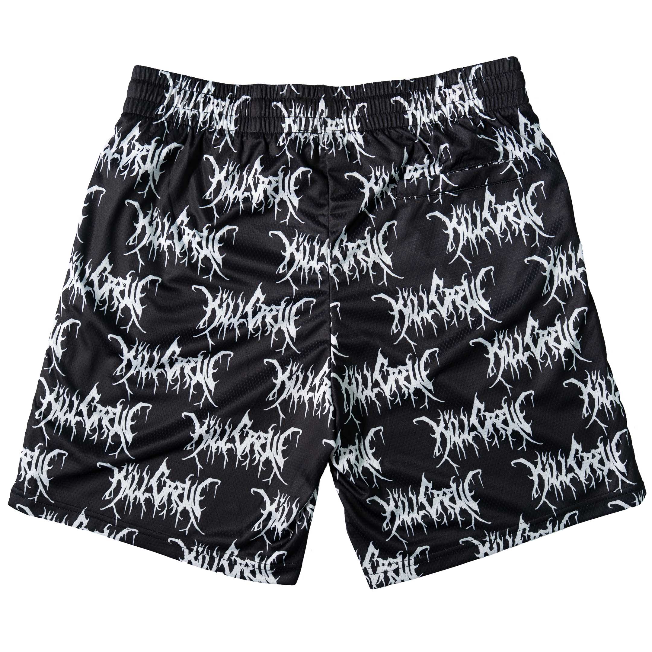 RELAXED CUT SHORTS ALL OVER - BLACK / WHITE - Image 7