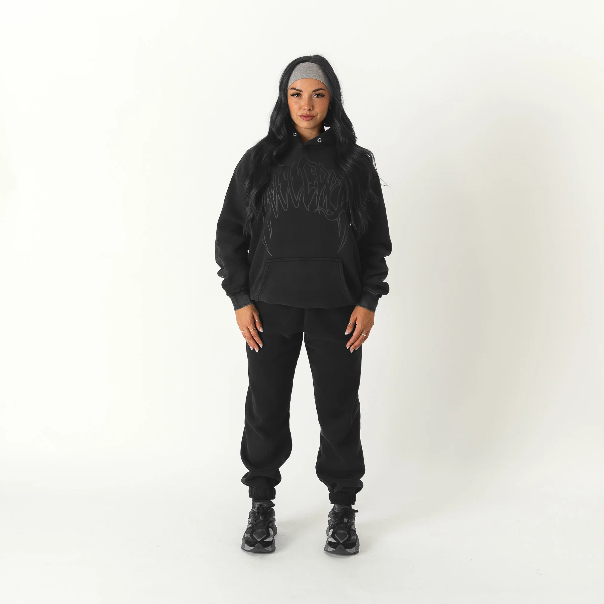 KILL CREW OVERSIZED LUX HOODIE - BLACKOUT - Image 4
