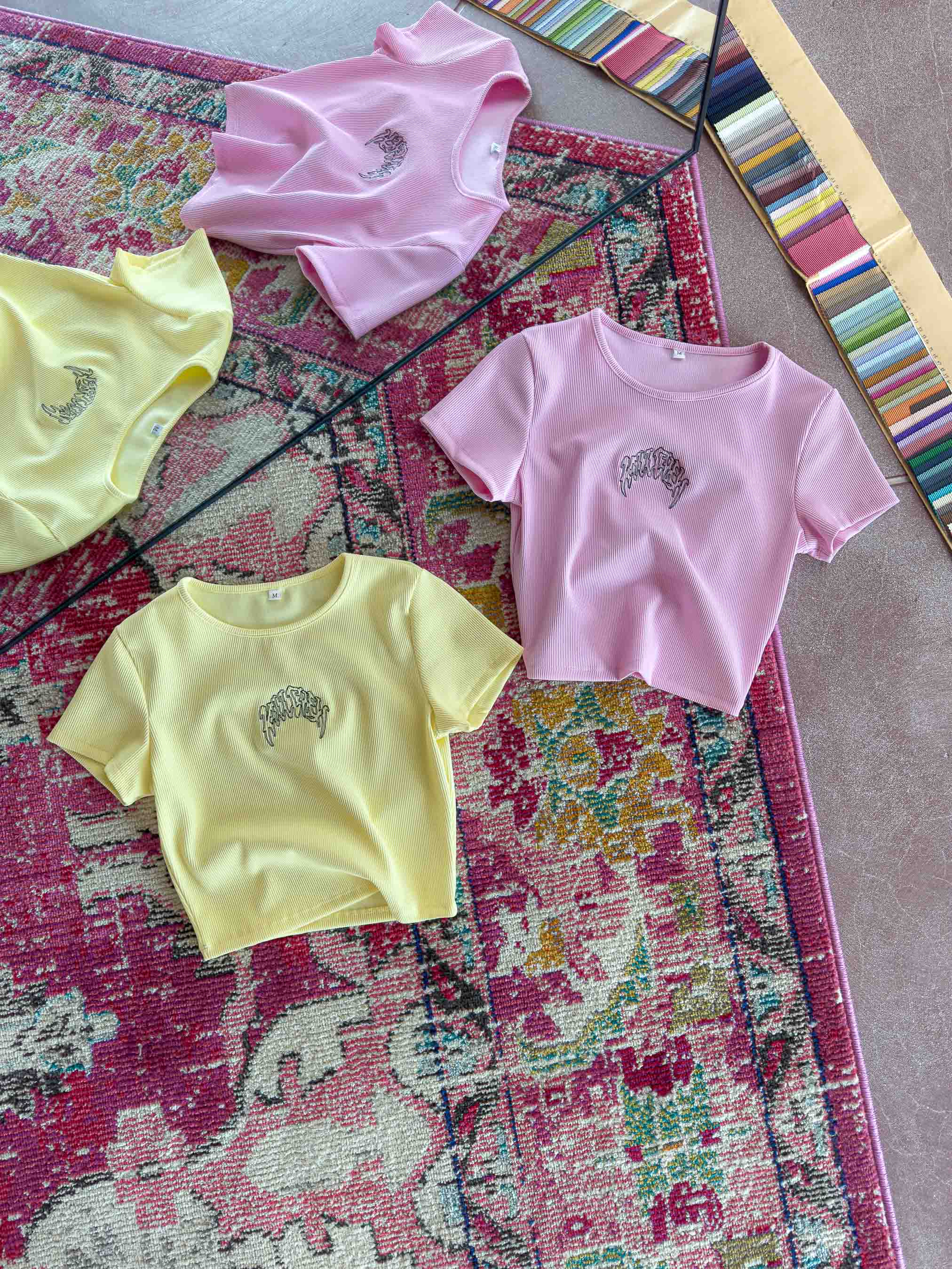 KILL CREW RIBBED BABY TEE - PINK - Image 4