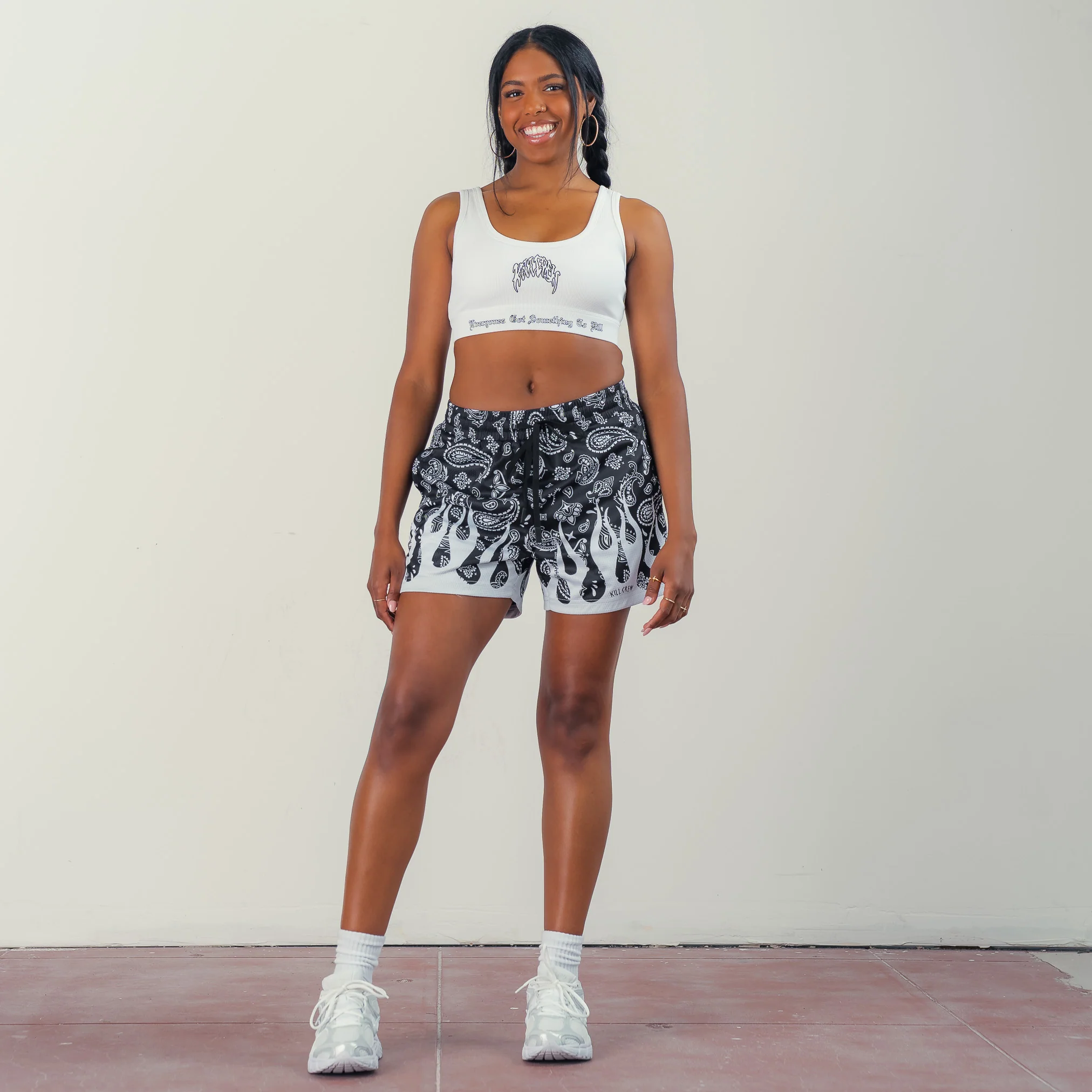 KILL CREW RIBBED SPORTS BRA - WHITE - Image 3