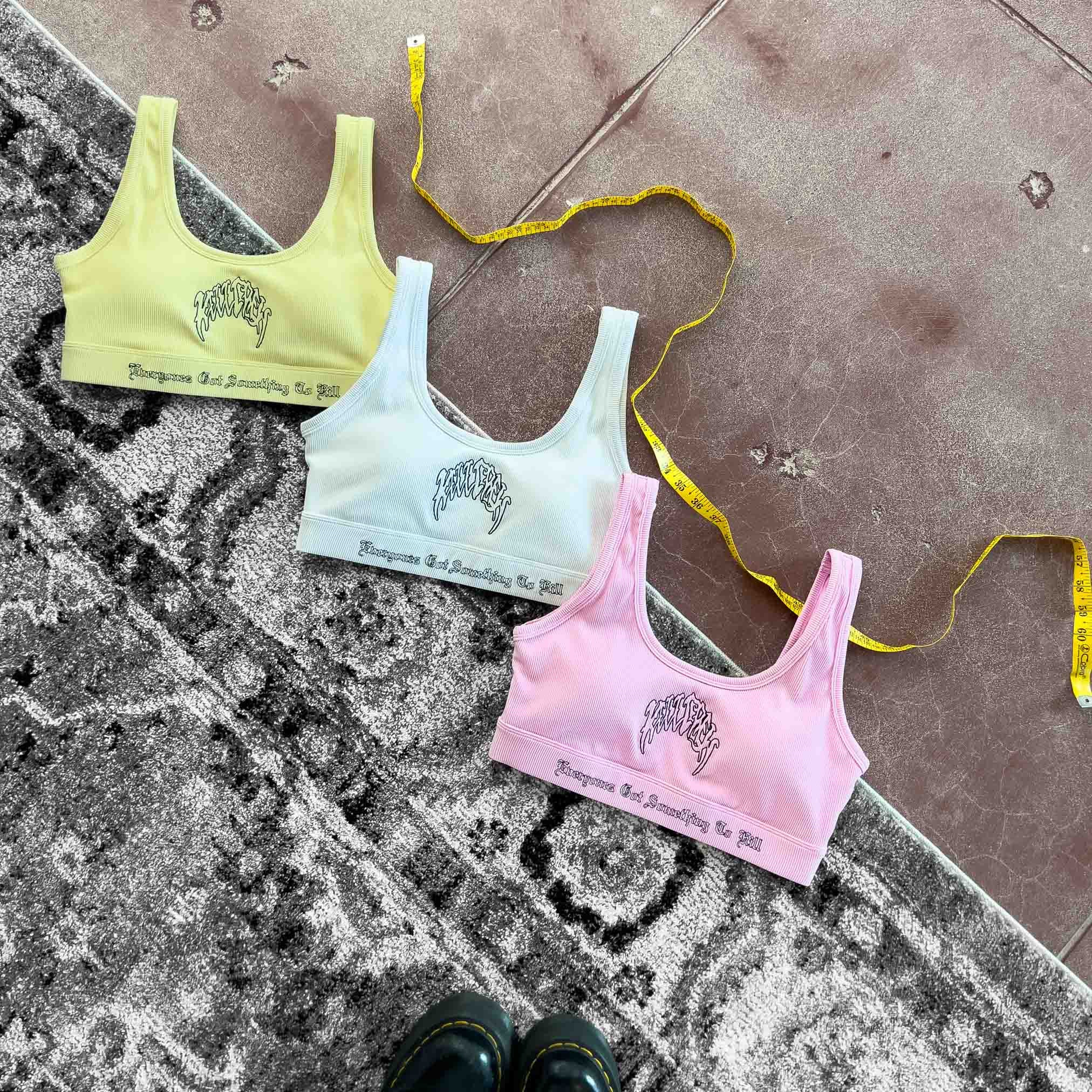KILL CREW RIBBED SPORTS BRA - WHITE - Image 5