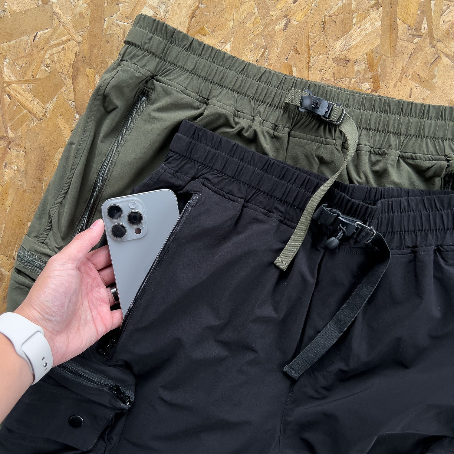 HYBRID TECH PANT - OLIVE - Image 3