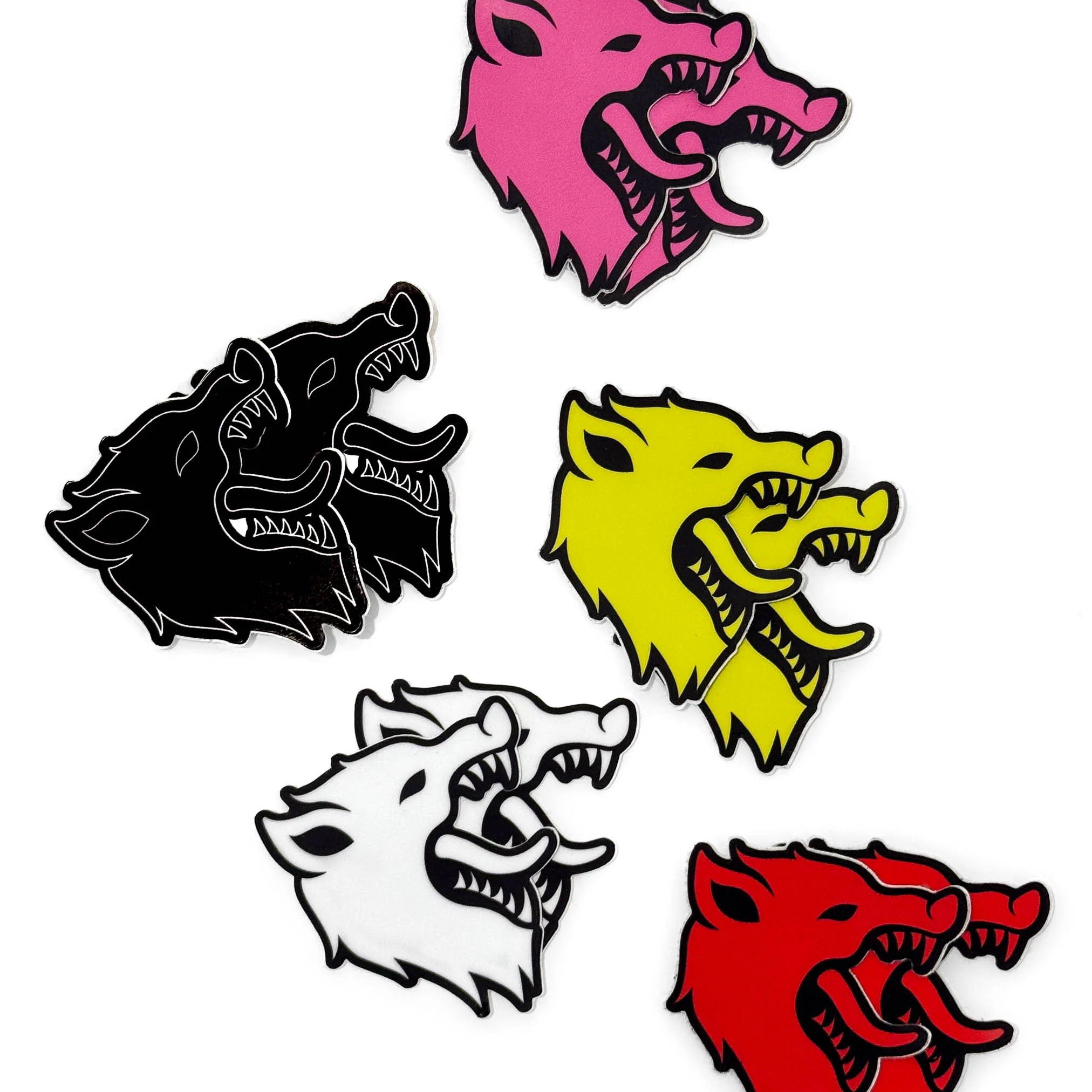 KILL CREW WOLF STICKER - WHITE / BLACK - Image 2
