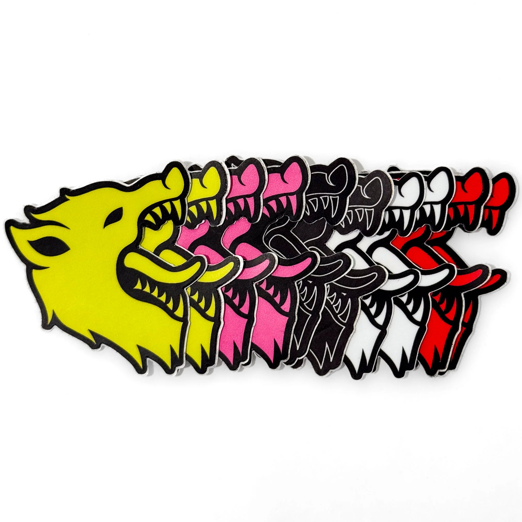 KILL CREW WOLF STICKER - WHITE / BLACK - Image 3