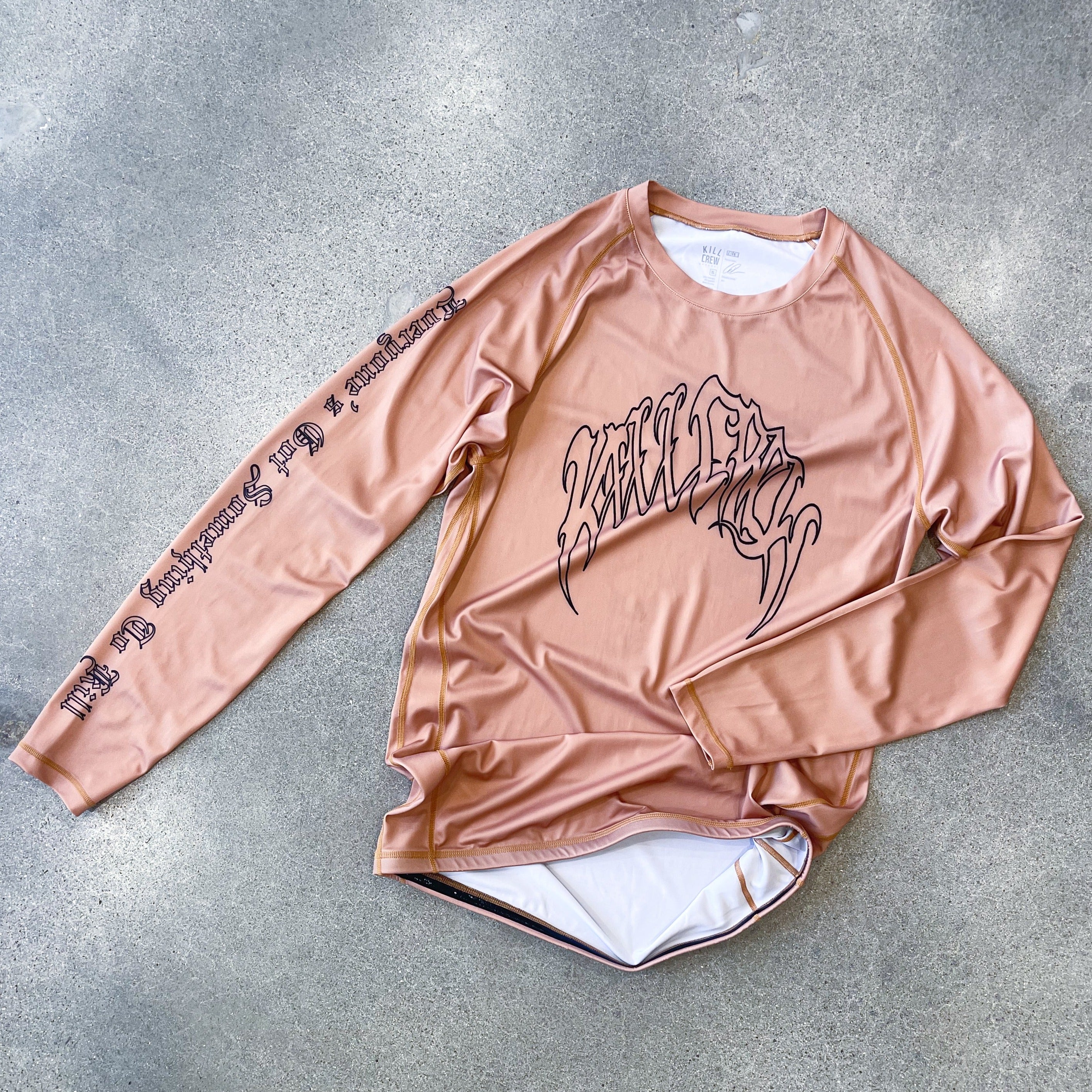 LONE WOLF RASH GUARD - BROWN - Image 3