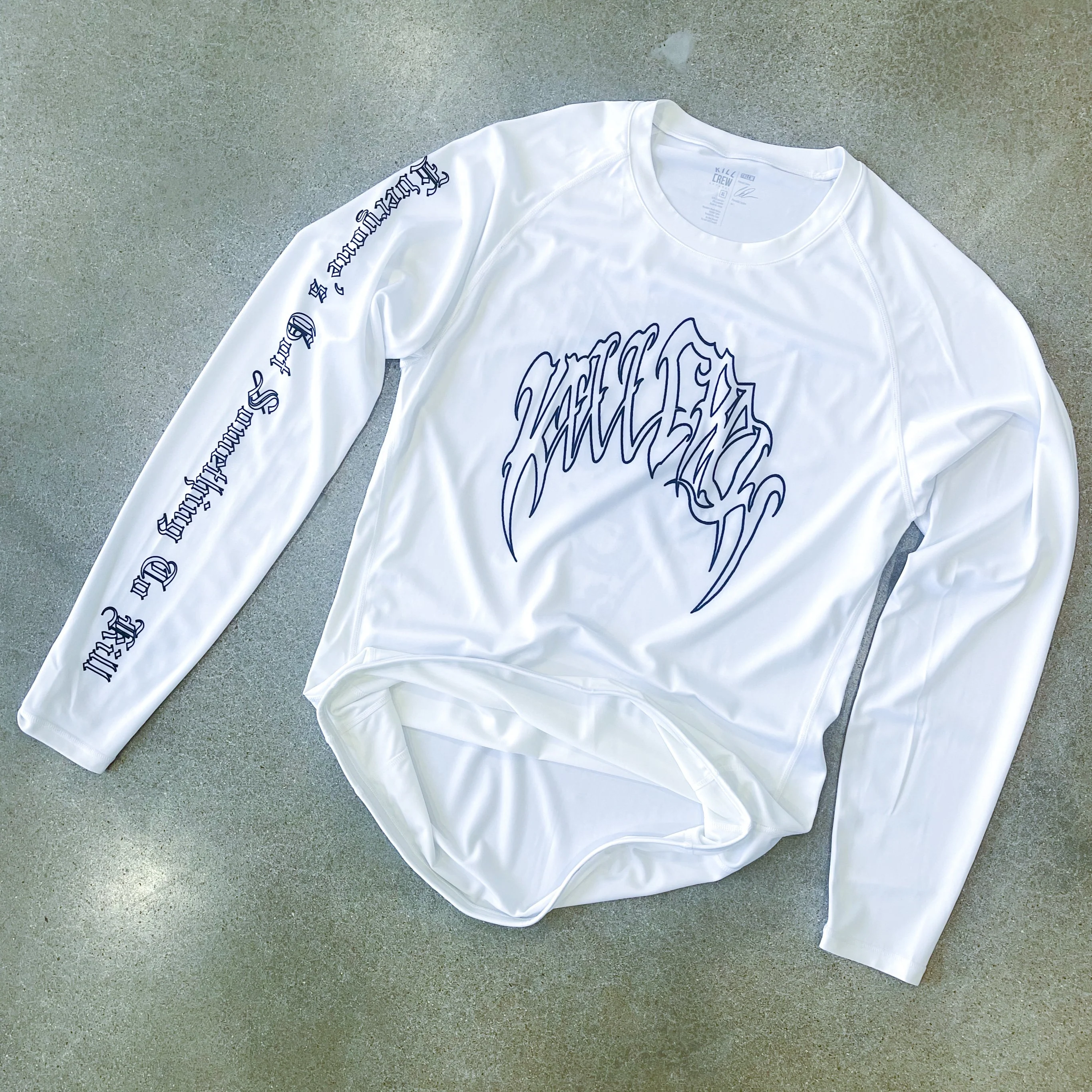 LONE WOLF RASH GUARD - WHITE - Image 3
