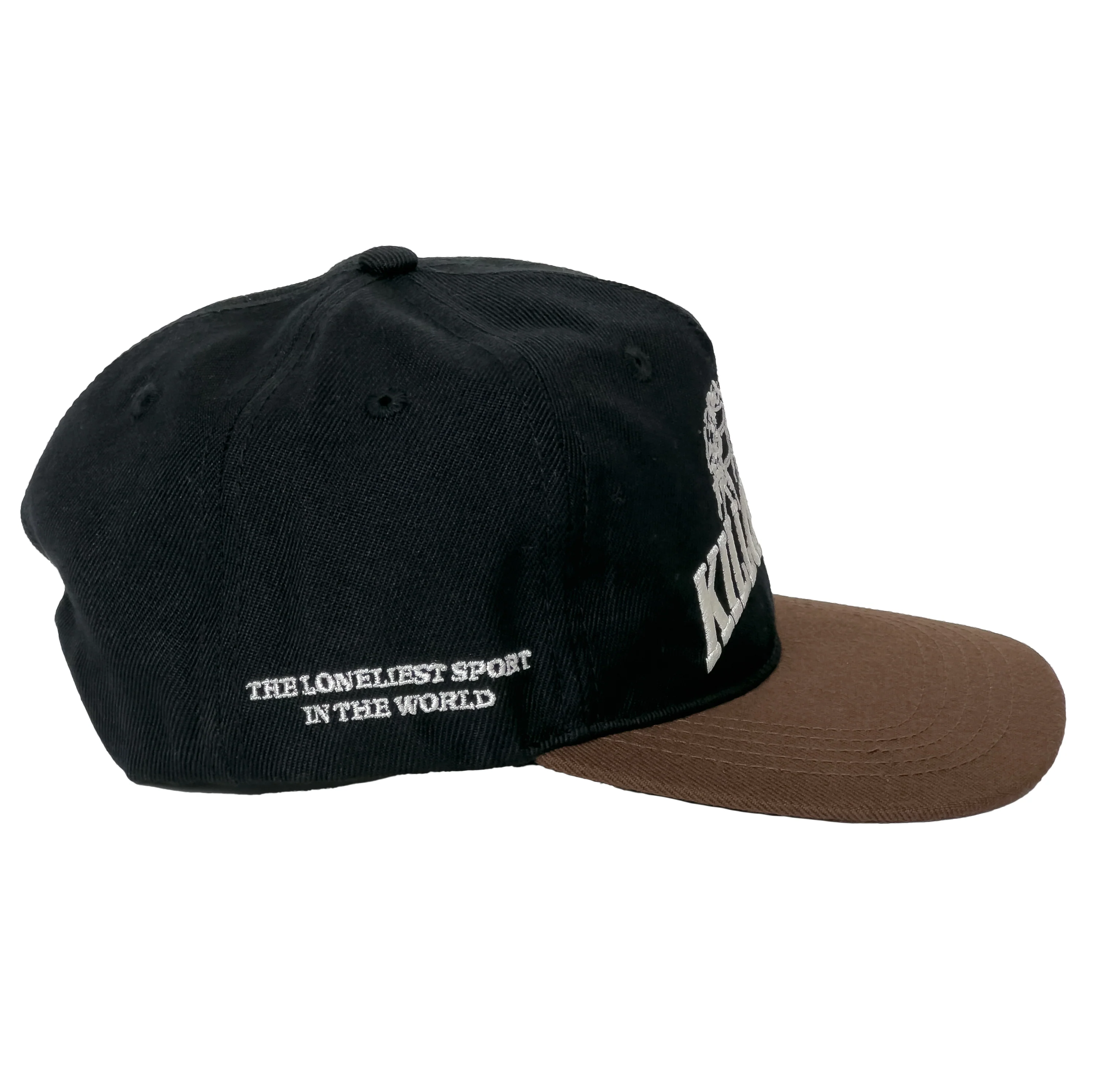 LONELIEST SPORT 5 PANEL SNAPBACK - BLACK / BROWN - Image 2