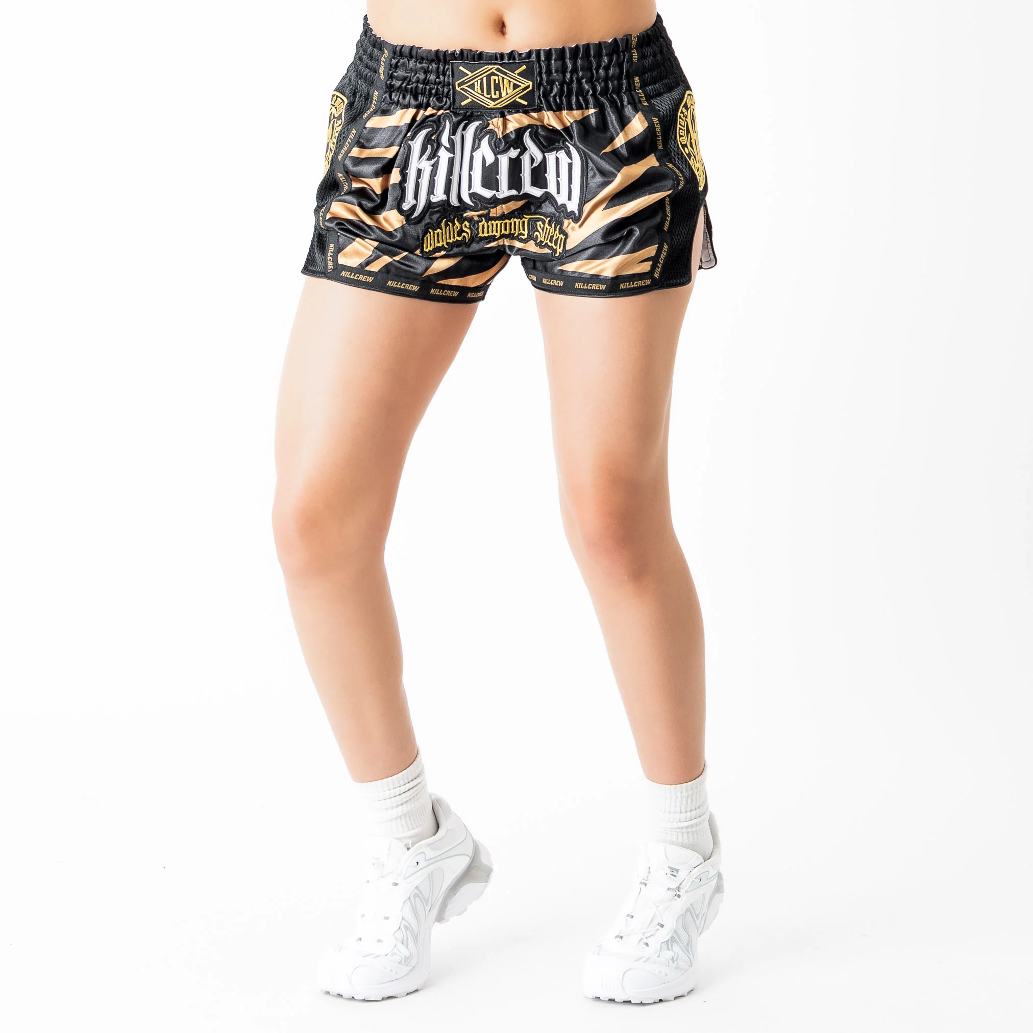 MUAY THAI FIGHT SHORTS - GOLD - Image 5
