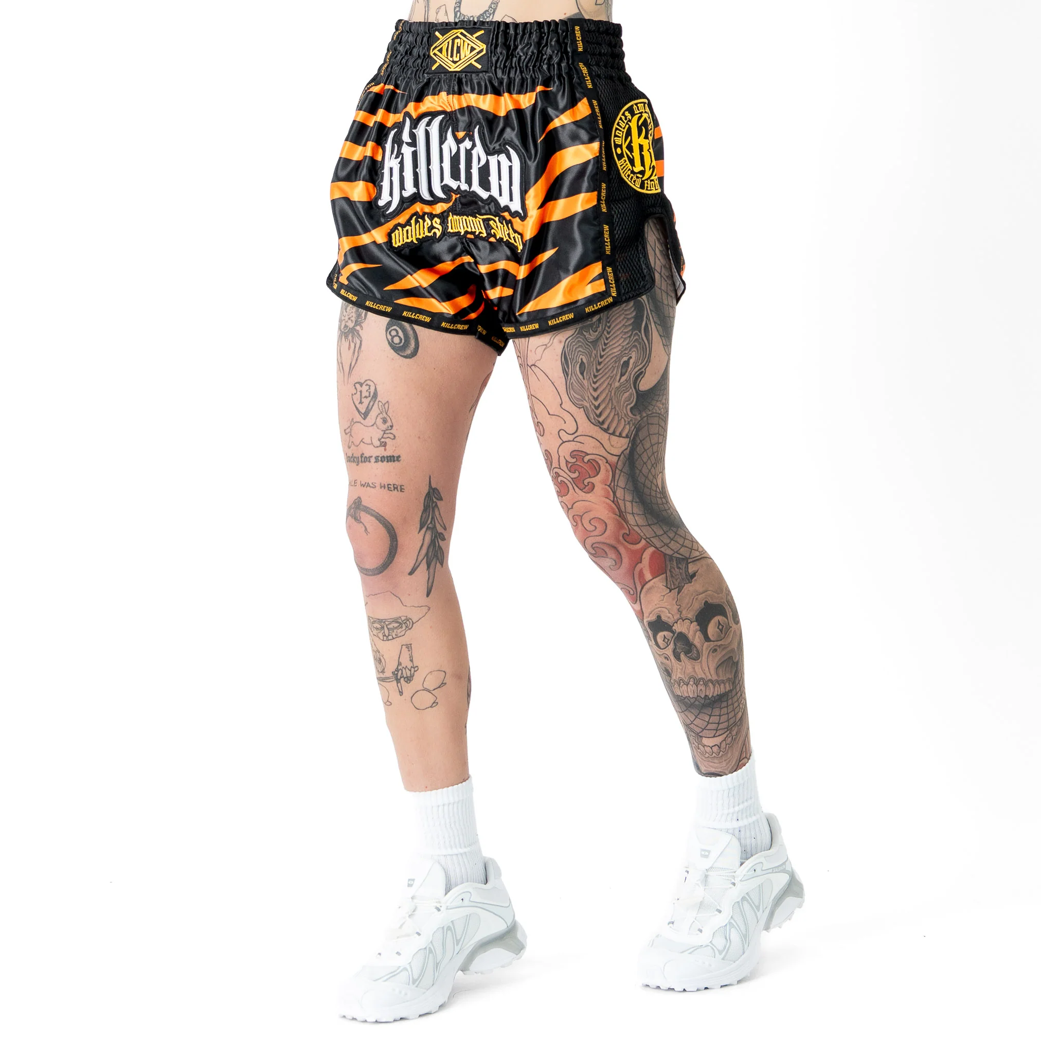 MUAY THAI FIGHT SHORTS - TIGER ORANGE - Image 5