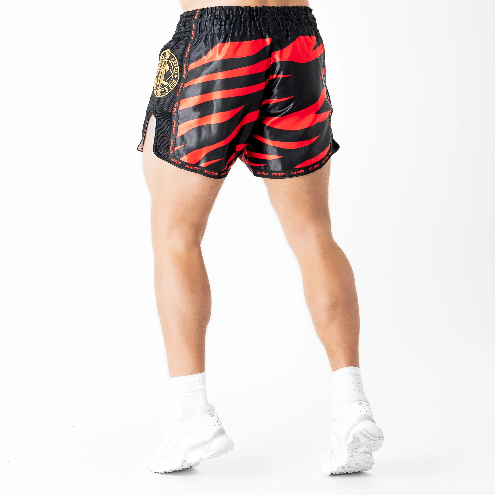 MUAY THAI FIGHT SHORTS - TIGER RED - Image 4
