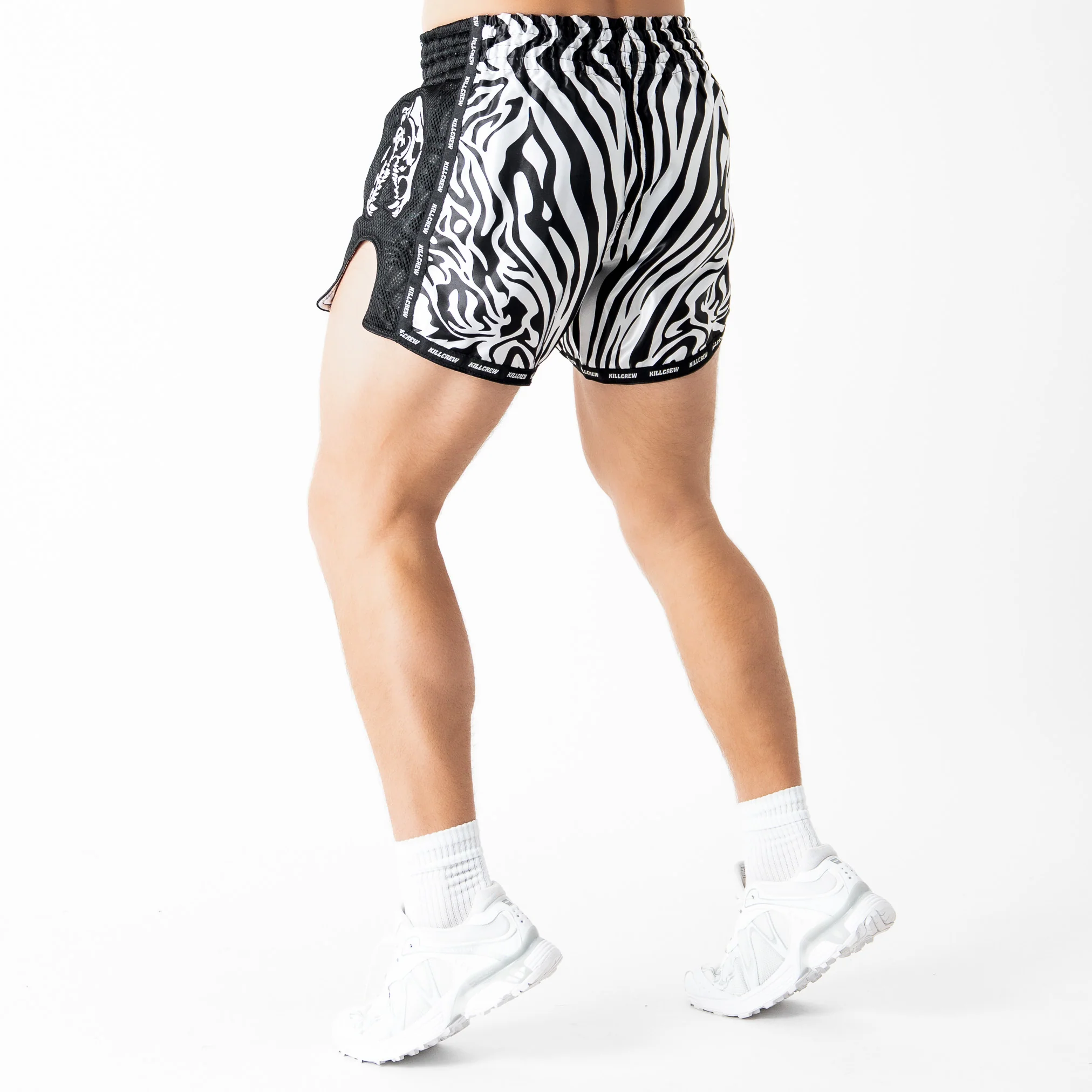 MUAY THAI FIGHT SHORTS - ZEBRA - Image 4