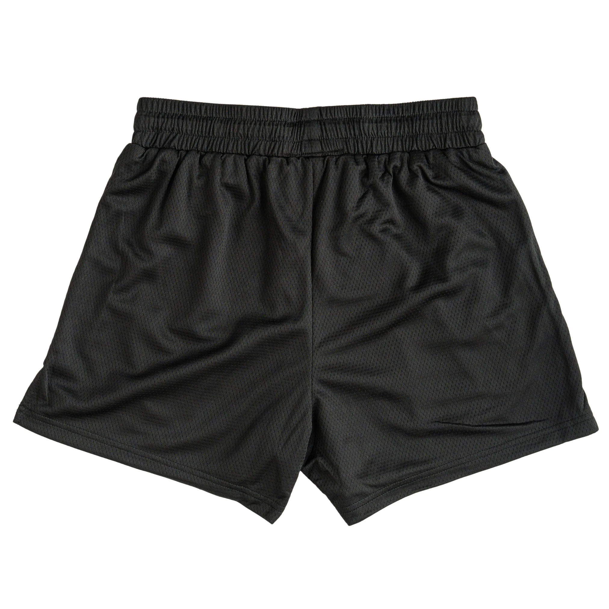 MUAY THAI FLAME SHORTS (MID THIGH CUT) - BLACK / WHITE - Image 7
