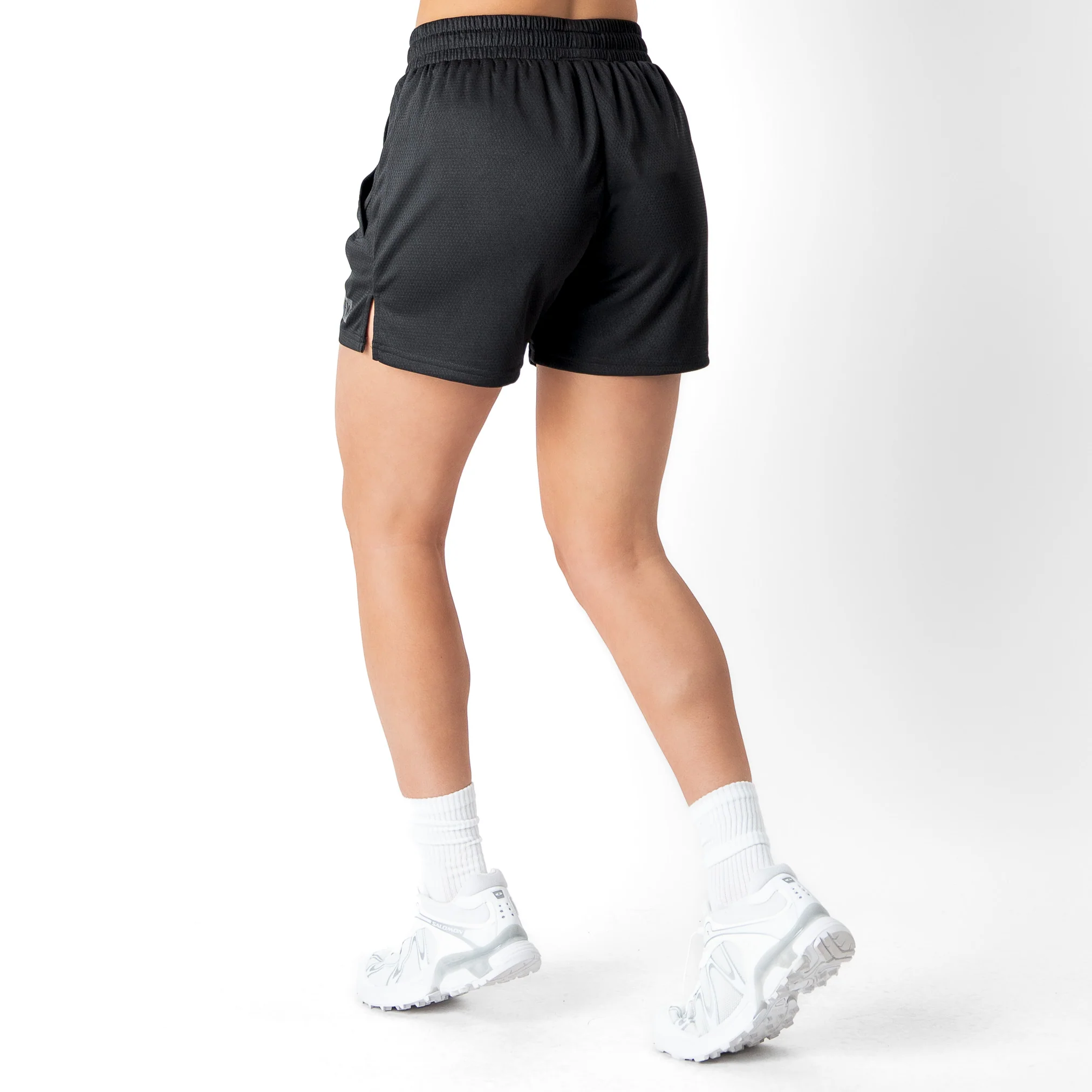 MUAY THAI FLAME SHORTS (MID THIGH CUT) - BLACKOUT - Image 6