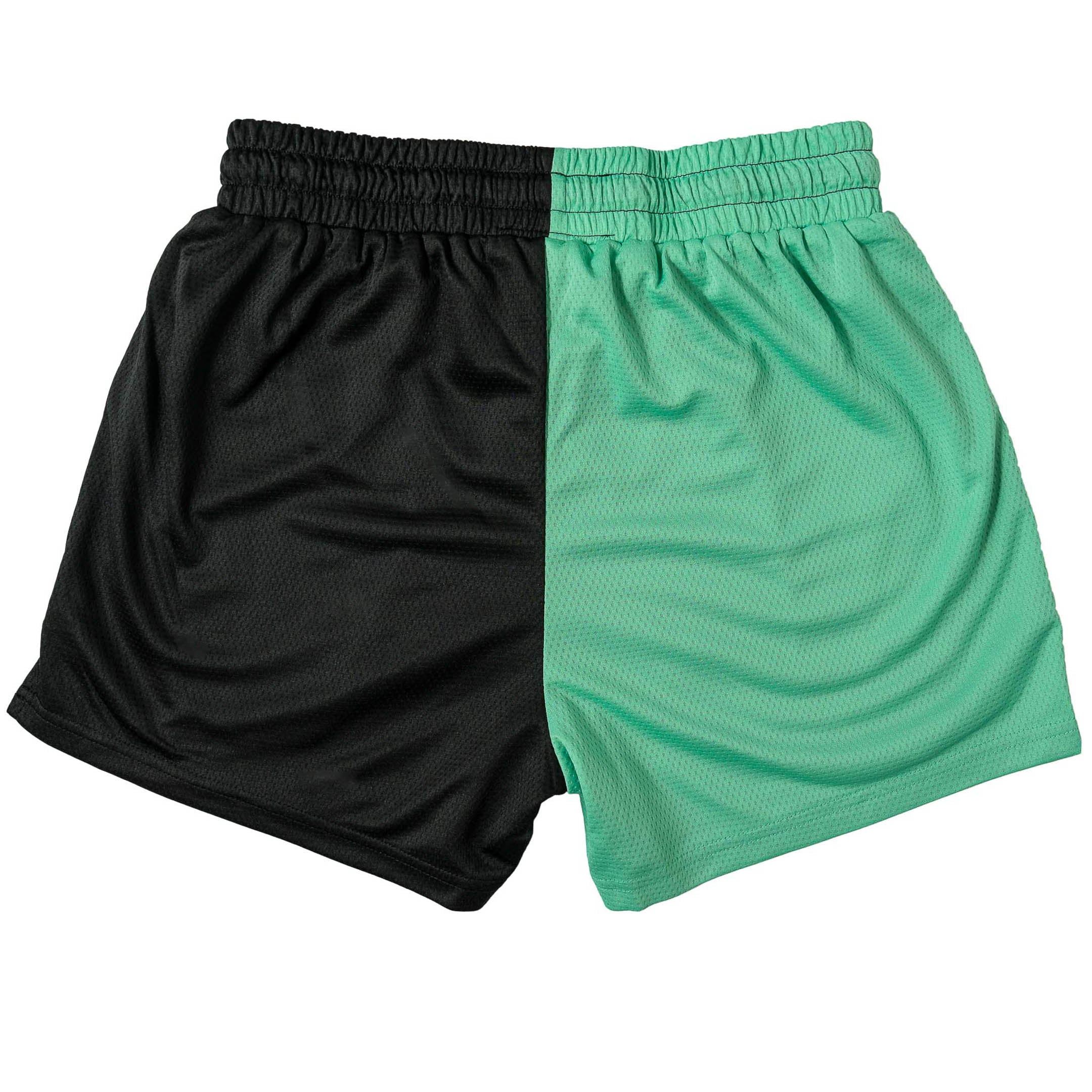 MUAY THAI SHORTS (MID THIGH CUT) 2 TONE - MINT / BLACK - Image 7