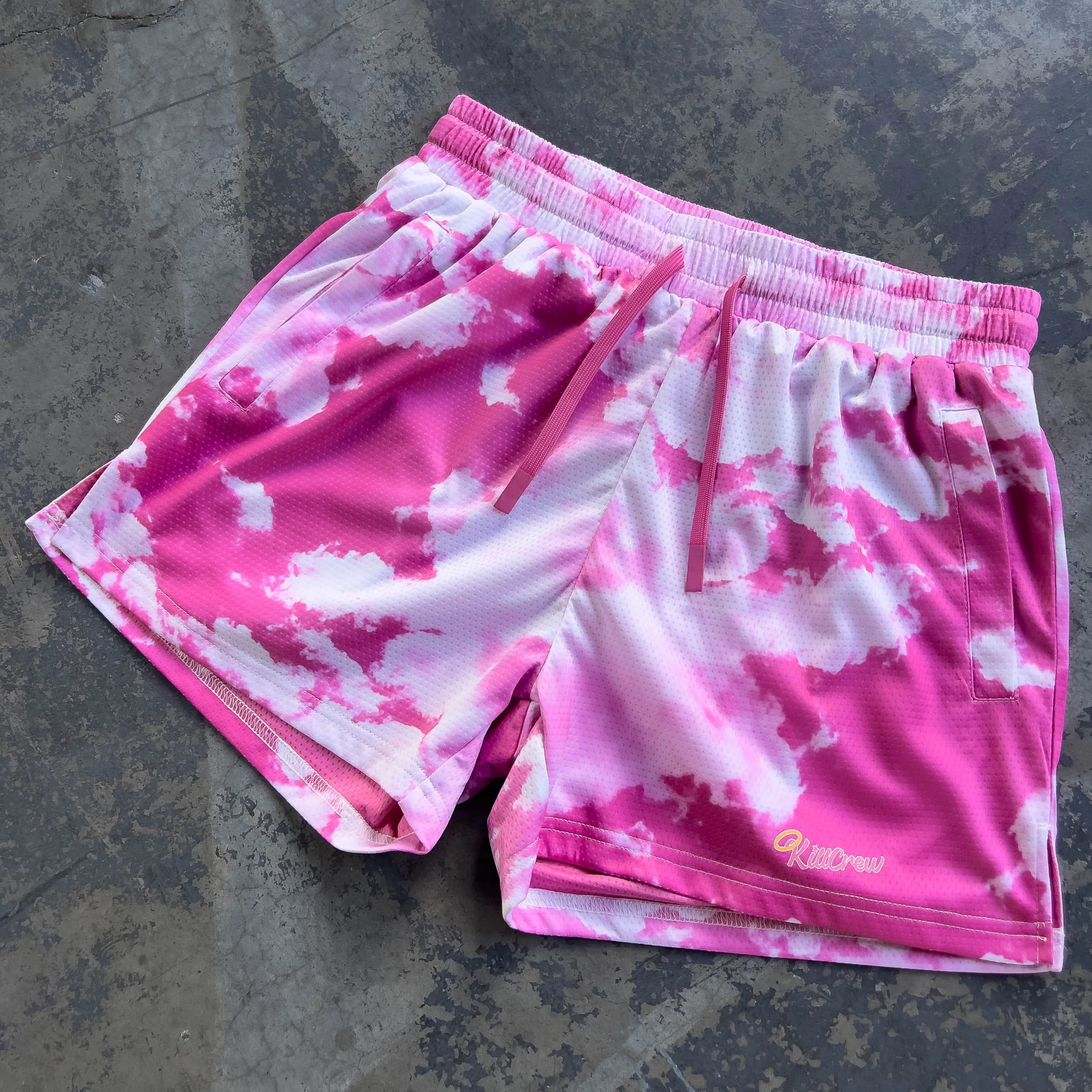 MUAY THAI SHORTS (MID THIGH CUT) CLOUD - PINK - Image 2