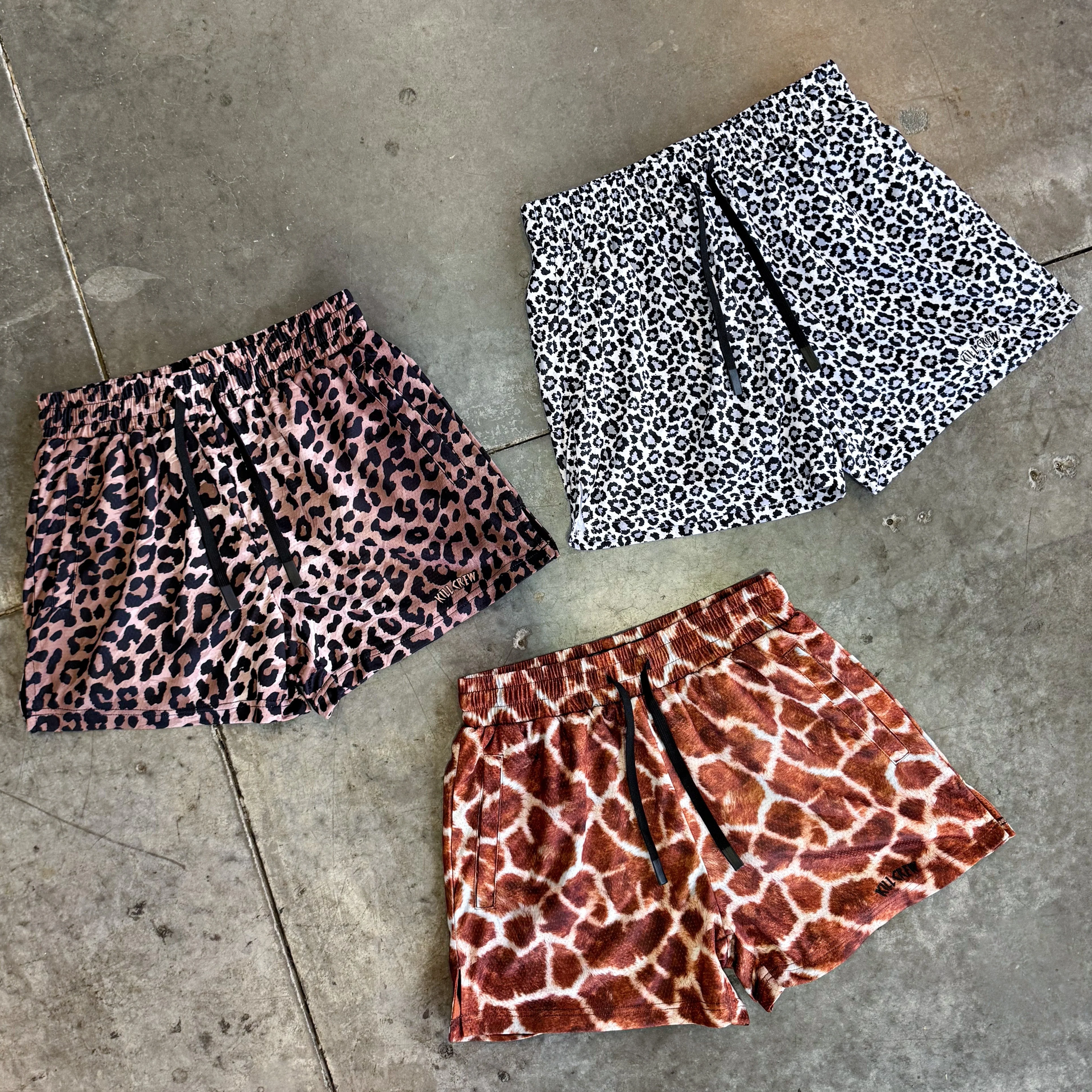 MUAY THAI SHORTS (MID THIGH CUT) - LEOPARD - Image 4