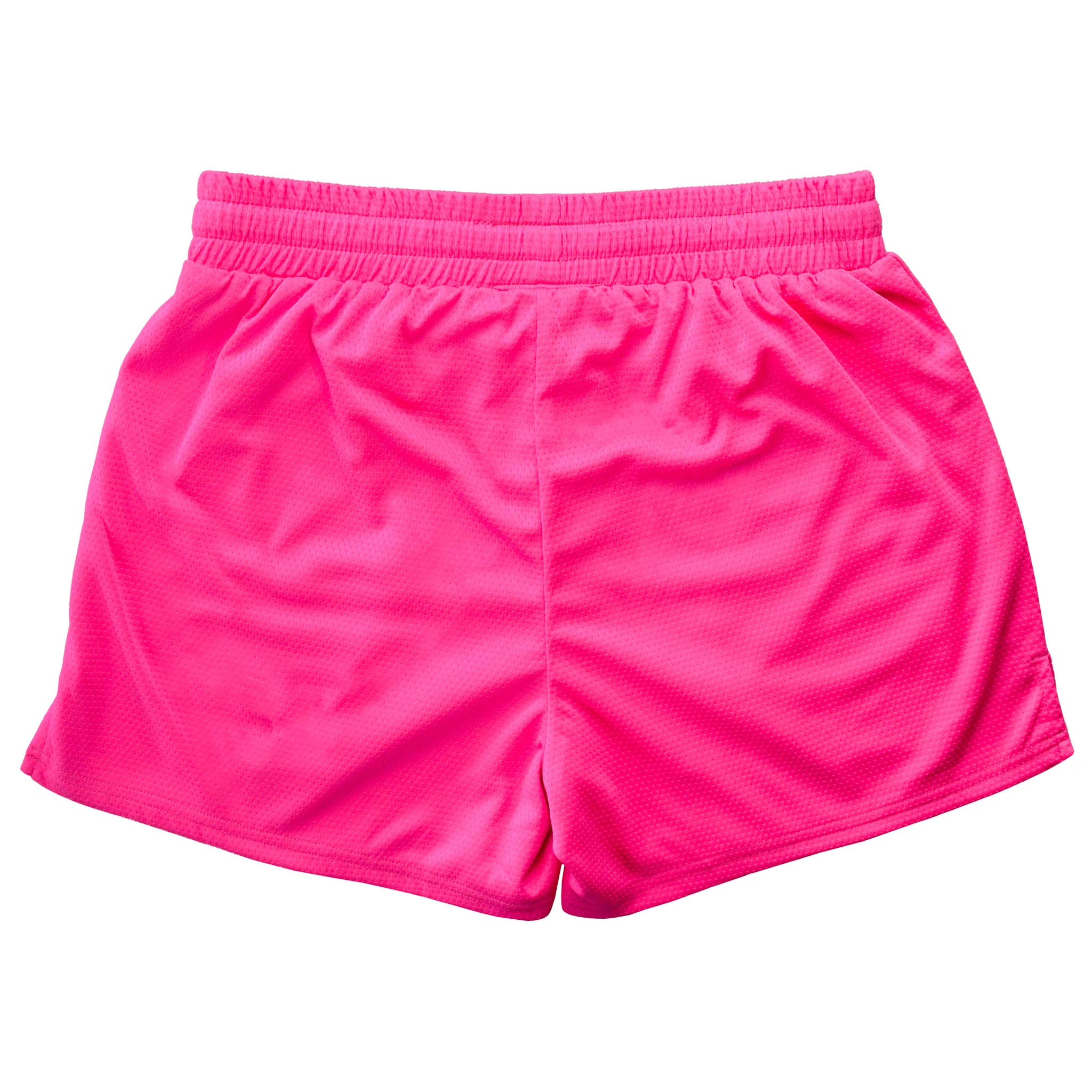 MUAY THAI SHORTS (MID THIGH CUT) - HIGHLIGHTER PINK - Image 8