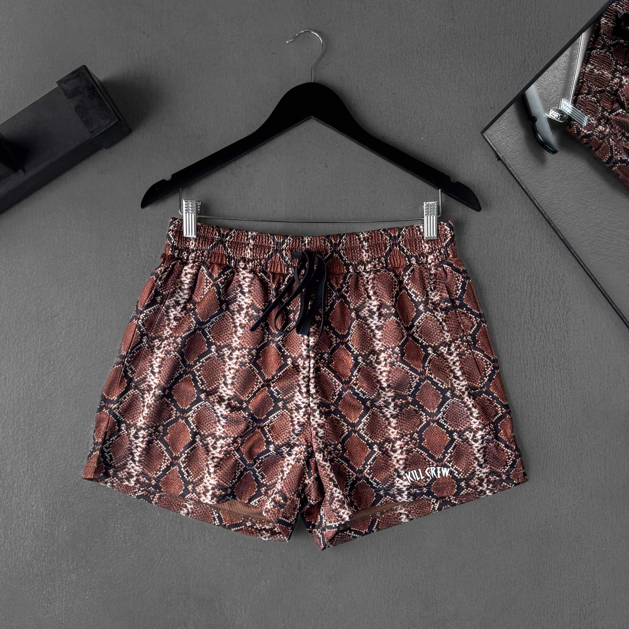 MUAY THAI SHORTS (MID THIGH CUT) - RATTLESNAKE - Image 7