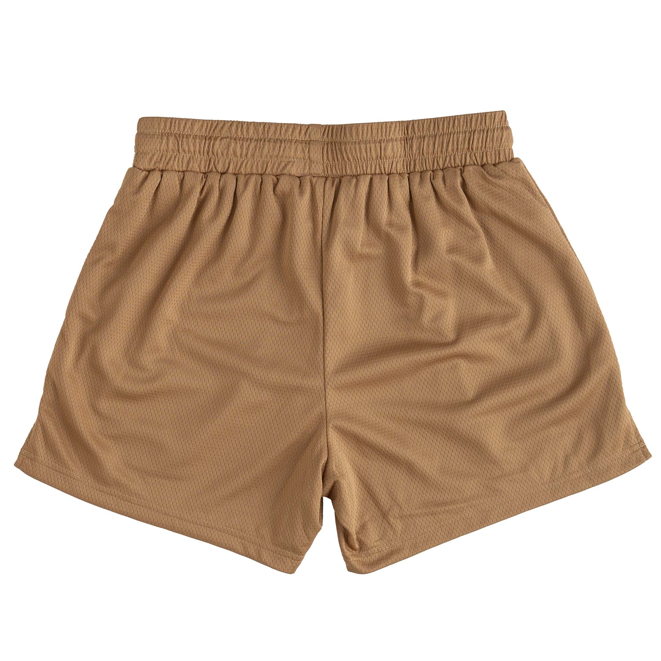 MUAY THAI SHORTS (MID THIGH CUT) - SAND - Image 5