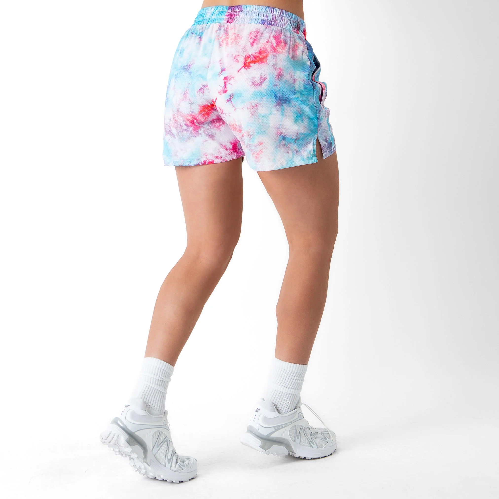 MUAY THAI SHORTS (MID THIGH CUT) TIE DYE - COTTON CANDY - Image 6