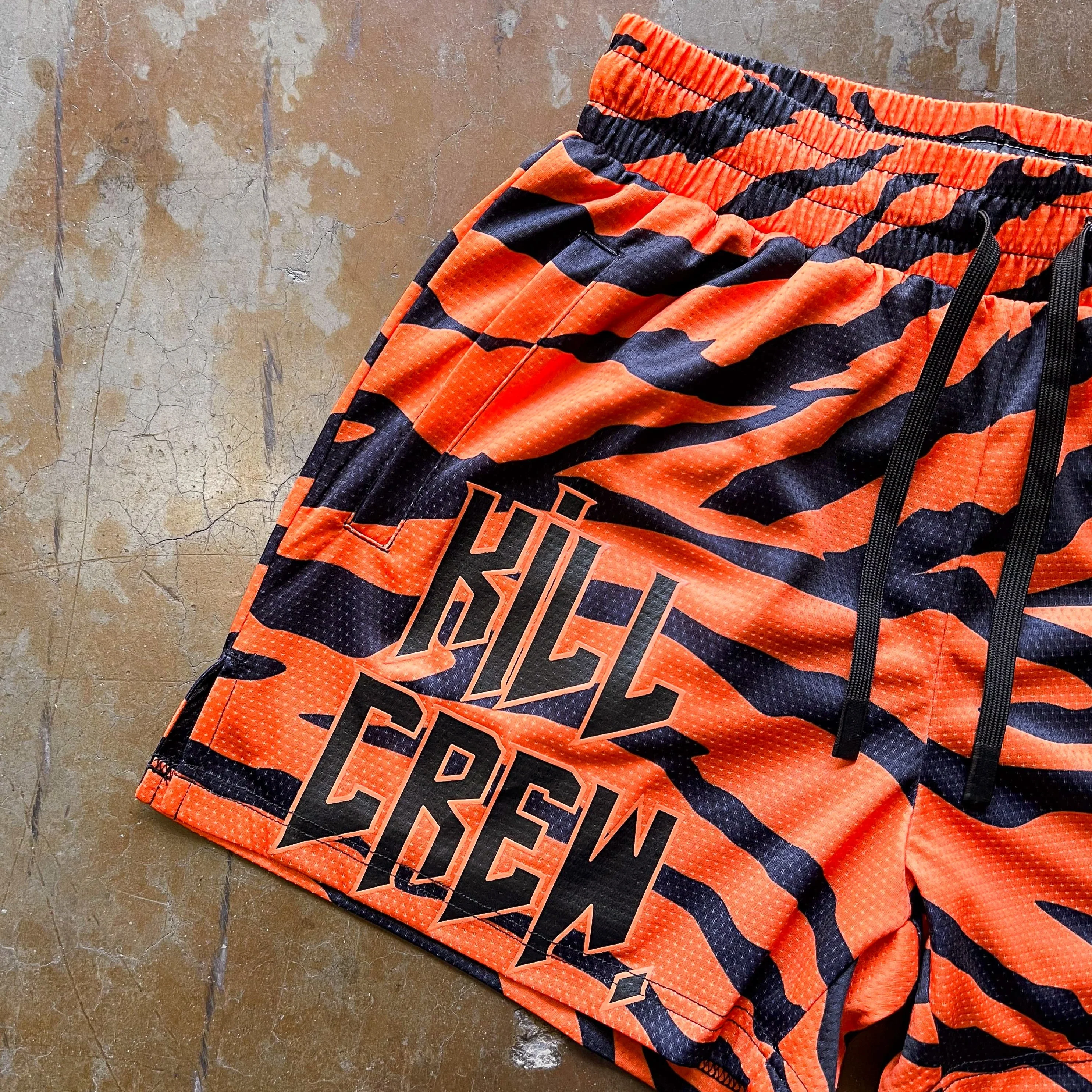MUAY THAI SHORTS (MID THIGH CUT) - TIGER - Image 3