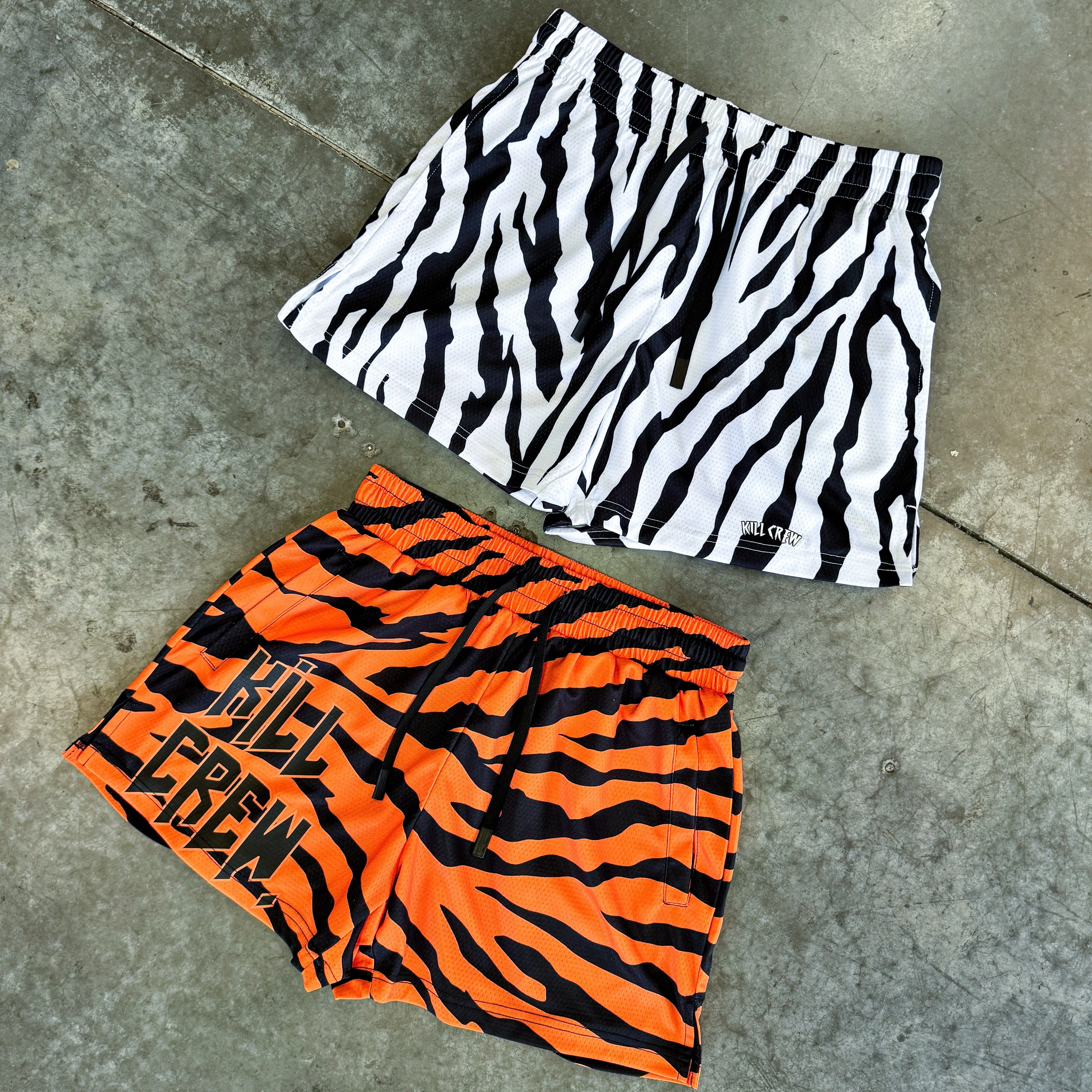 MUAY THAI SHORTS (MID THIGH CUT) - TIGER - Image 4