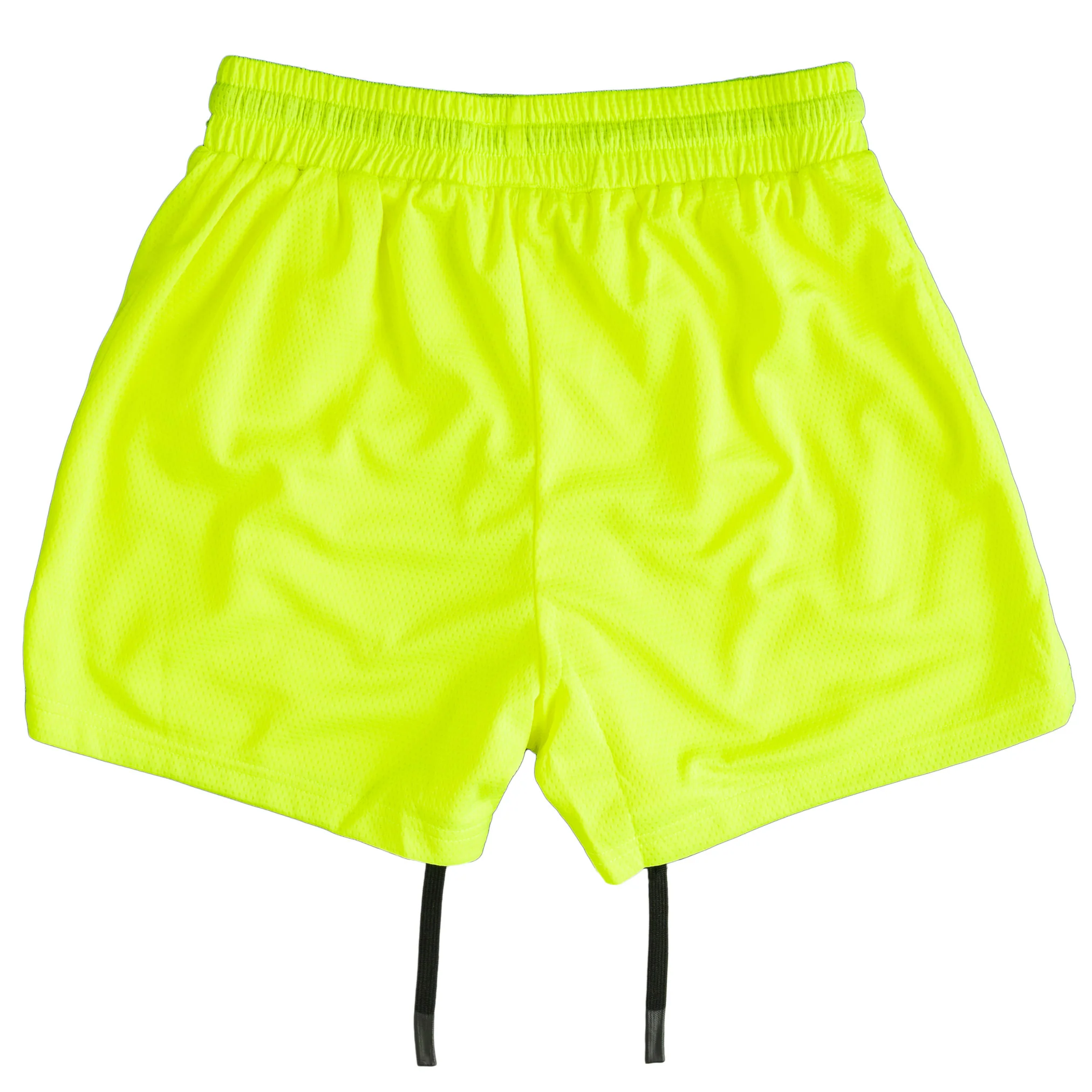 MUAY THAI SHORTS (MID THIGH CUT) - NEON YELLOW - Image 4