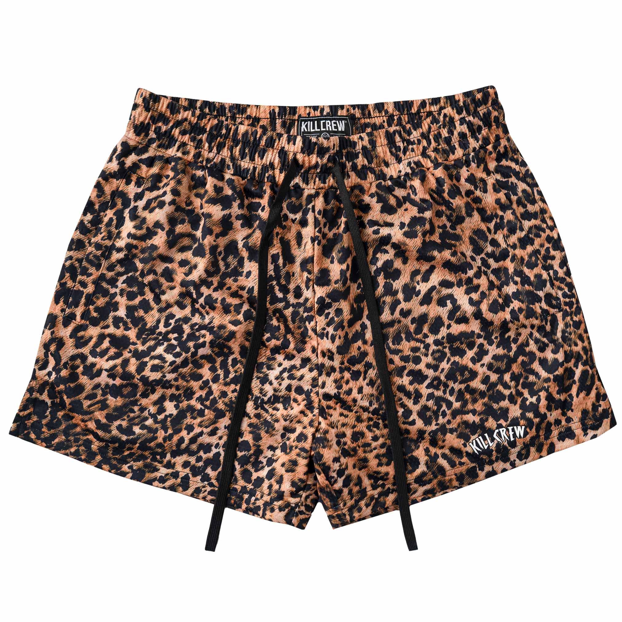 MUAY THAI SHORTS (MID THIGH CUT) - LEOPARD V2