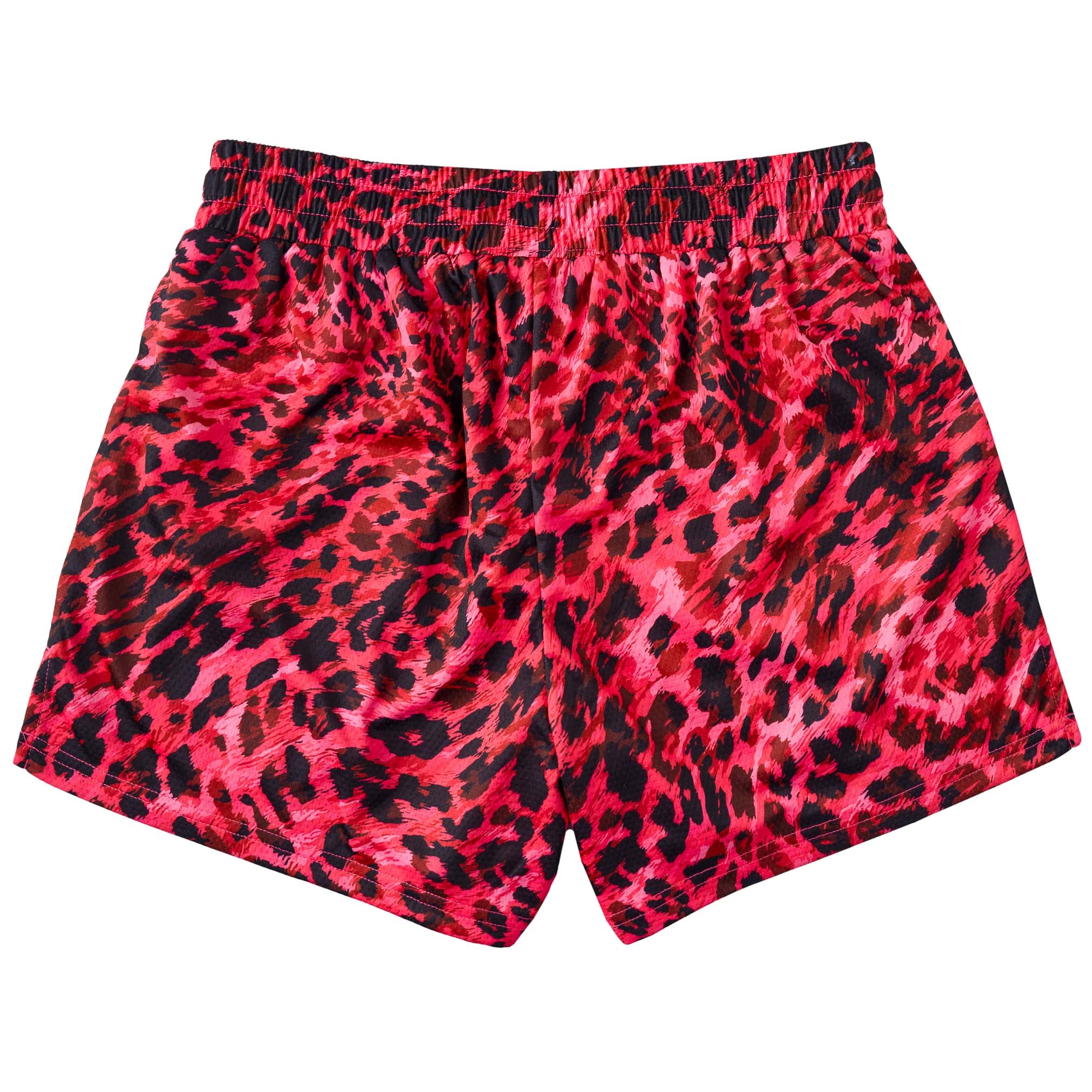MUAY THAI SHORTS (MID THIGH CUT) - PINK LEOPARD - Image 8