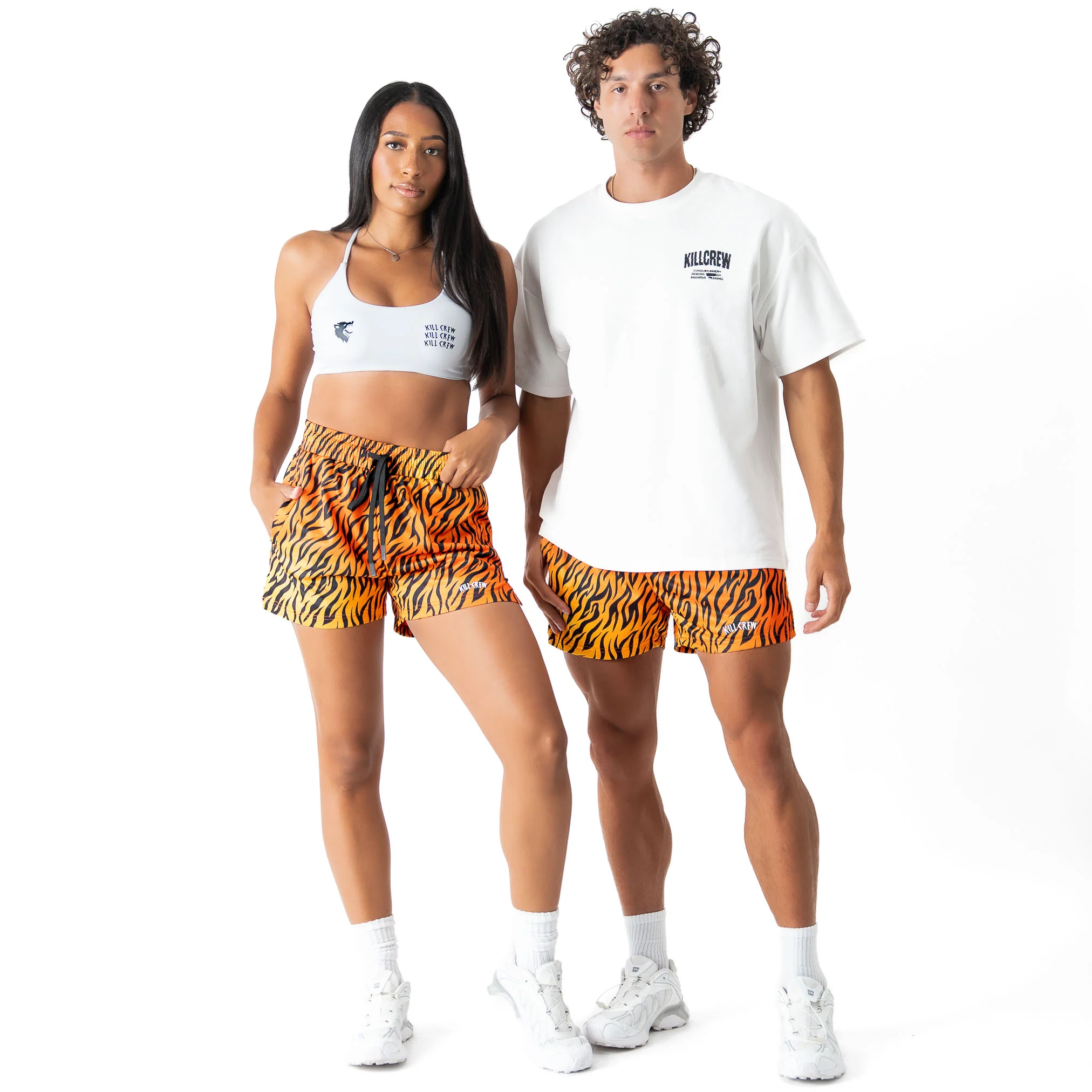 MUAY THAI SHORTS (MID THIGH CUT) - TIGER V2 - Image 2