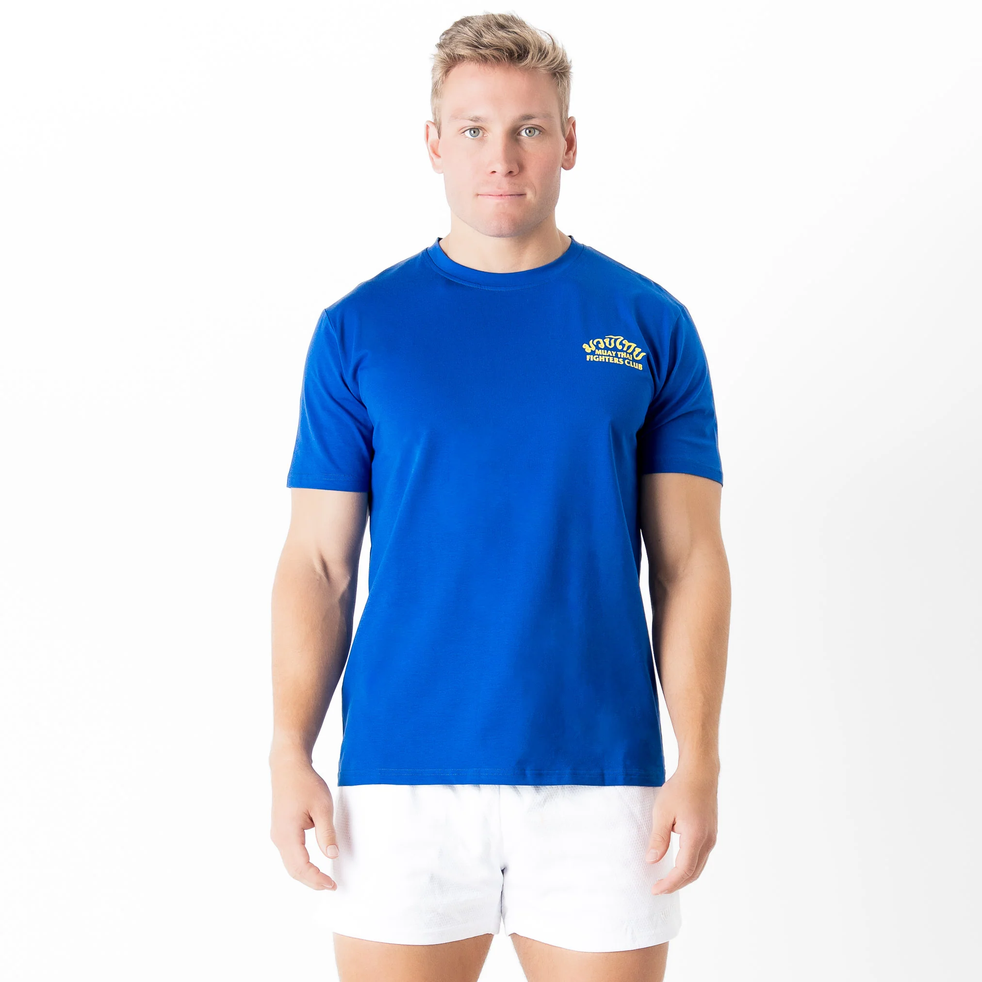 MUAY THAI TWIN TIGER T-SHIRT - BLUE - Image 3