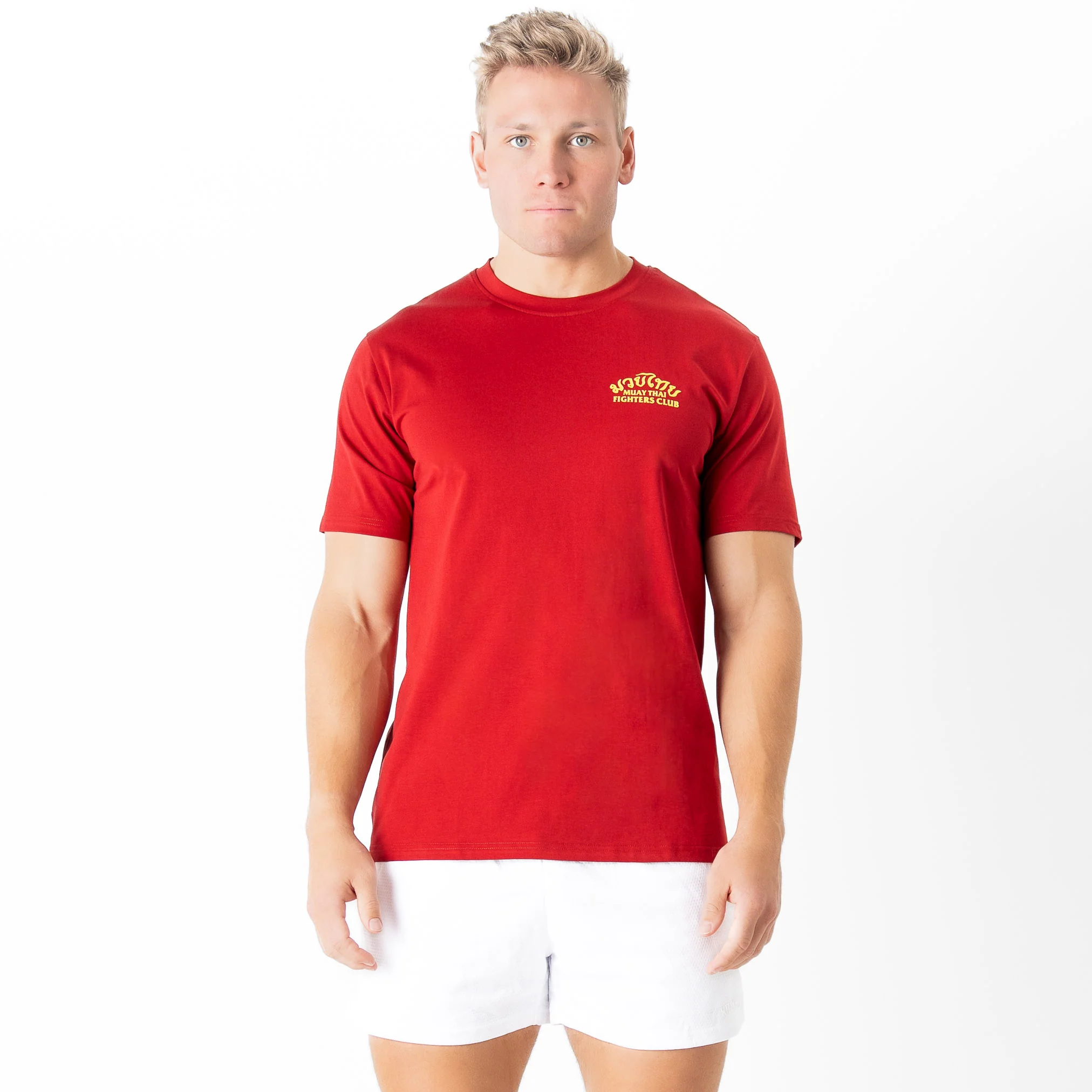 MUAY THAI TWIN TIGER T-SHIRT - RED - Image 3