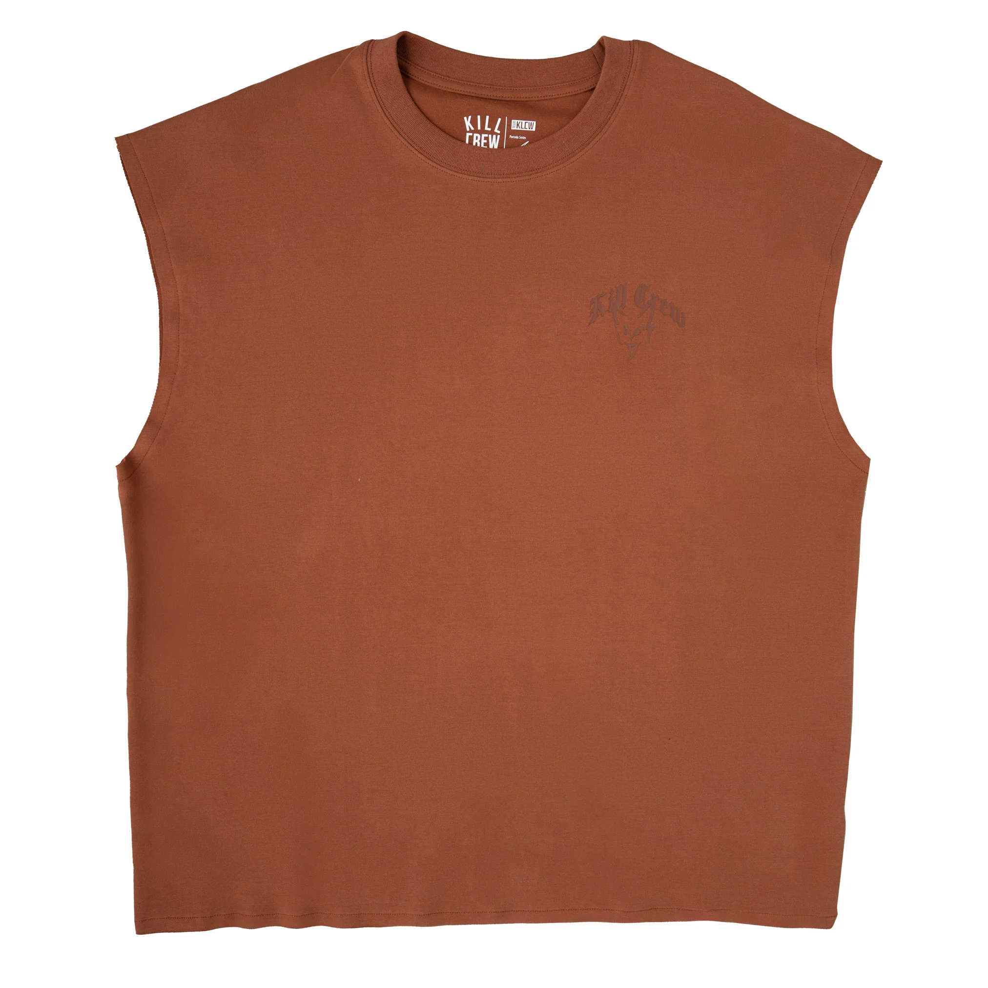 NATURAL COTTON CUTOFF "DESTROY" - BROWN - Image 6