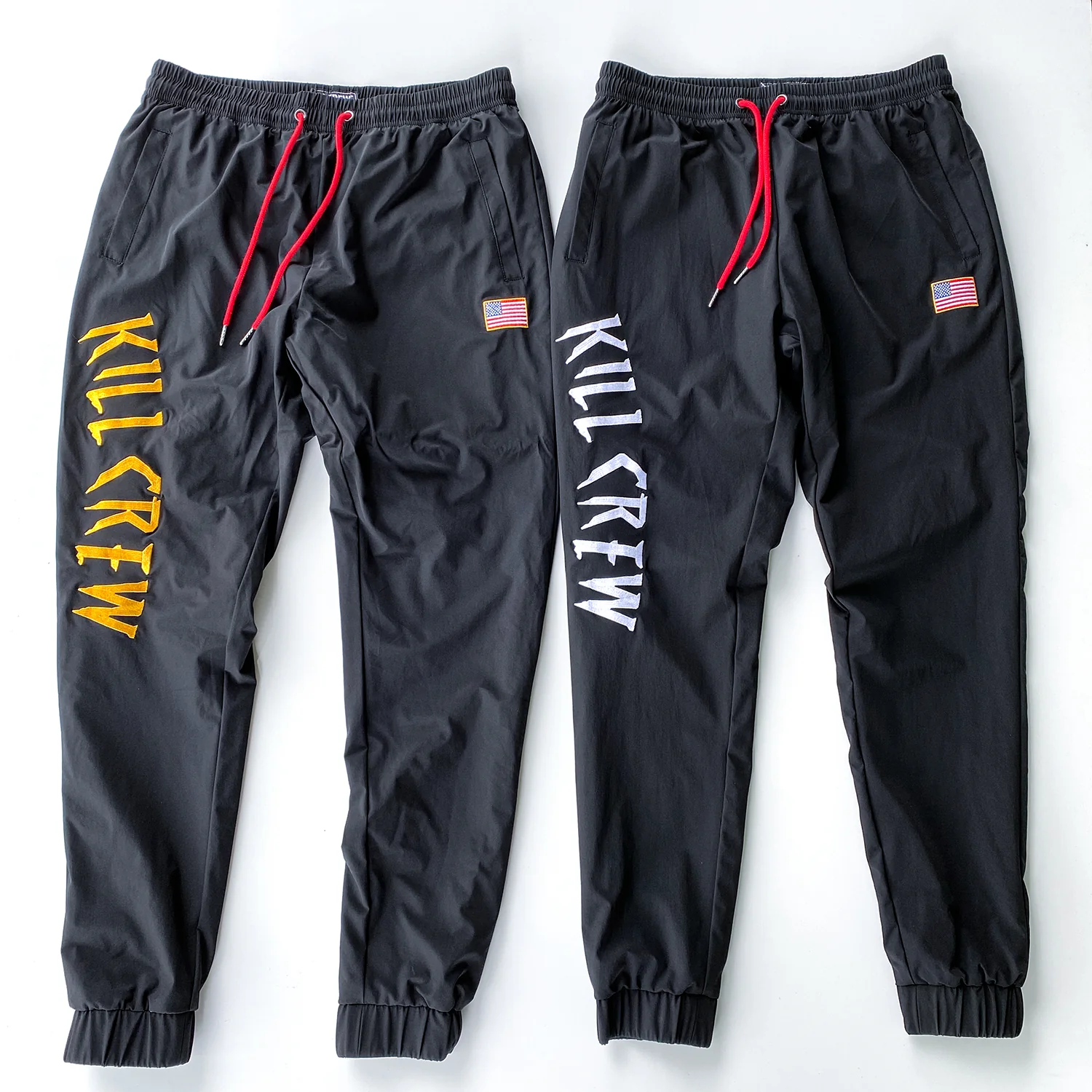 NYLON TECH PANTS - BLACK / GOLD - Image 4