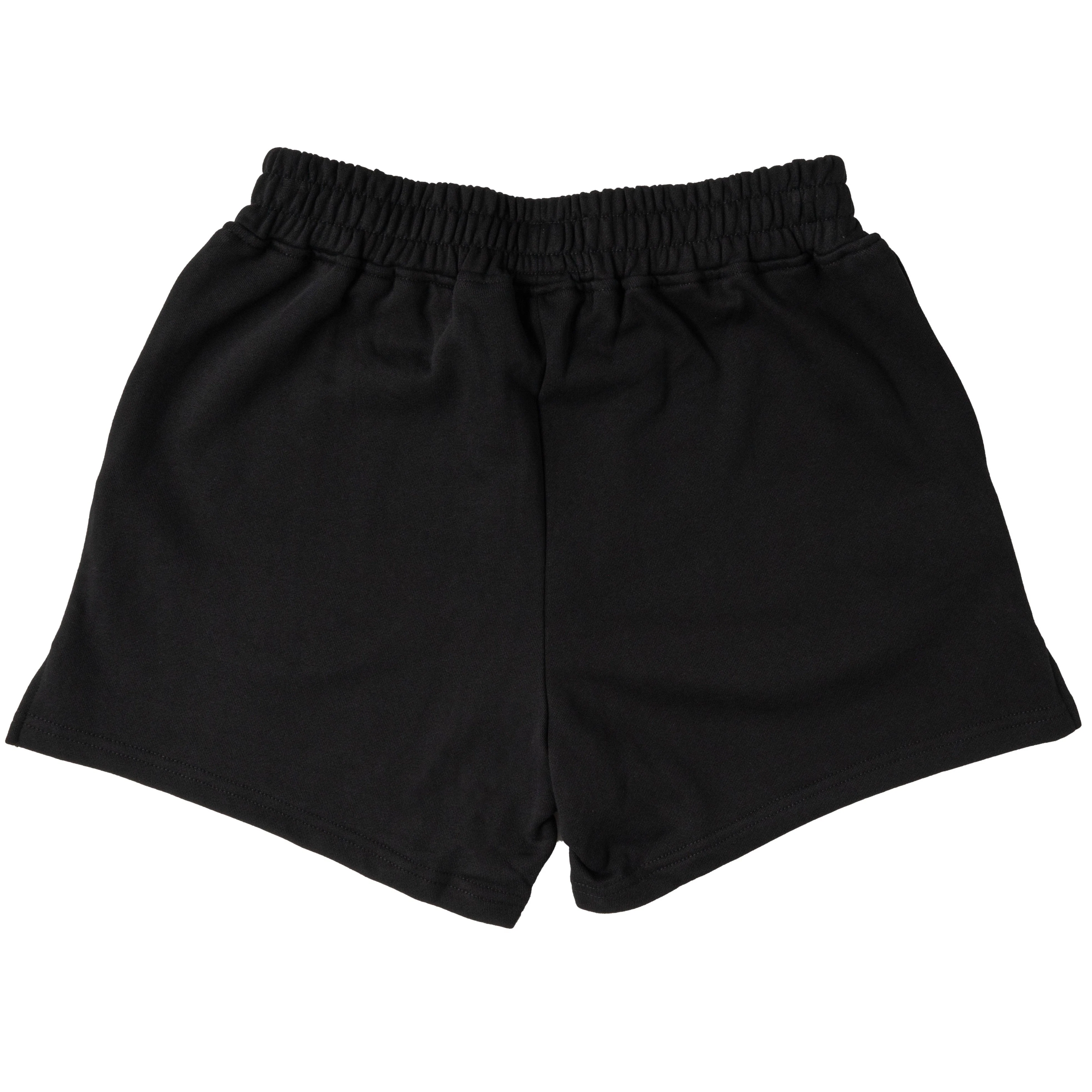 COTTON SHORTS (MID THIGH CUT) BARBWIRE - BLACK / PINK - Image 8
