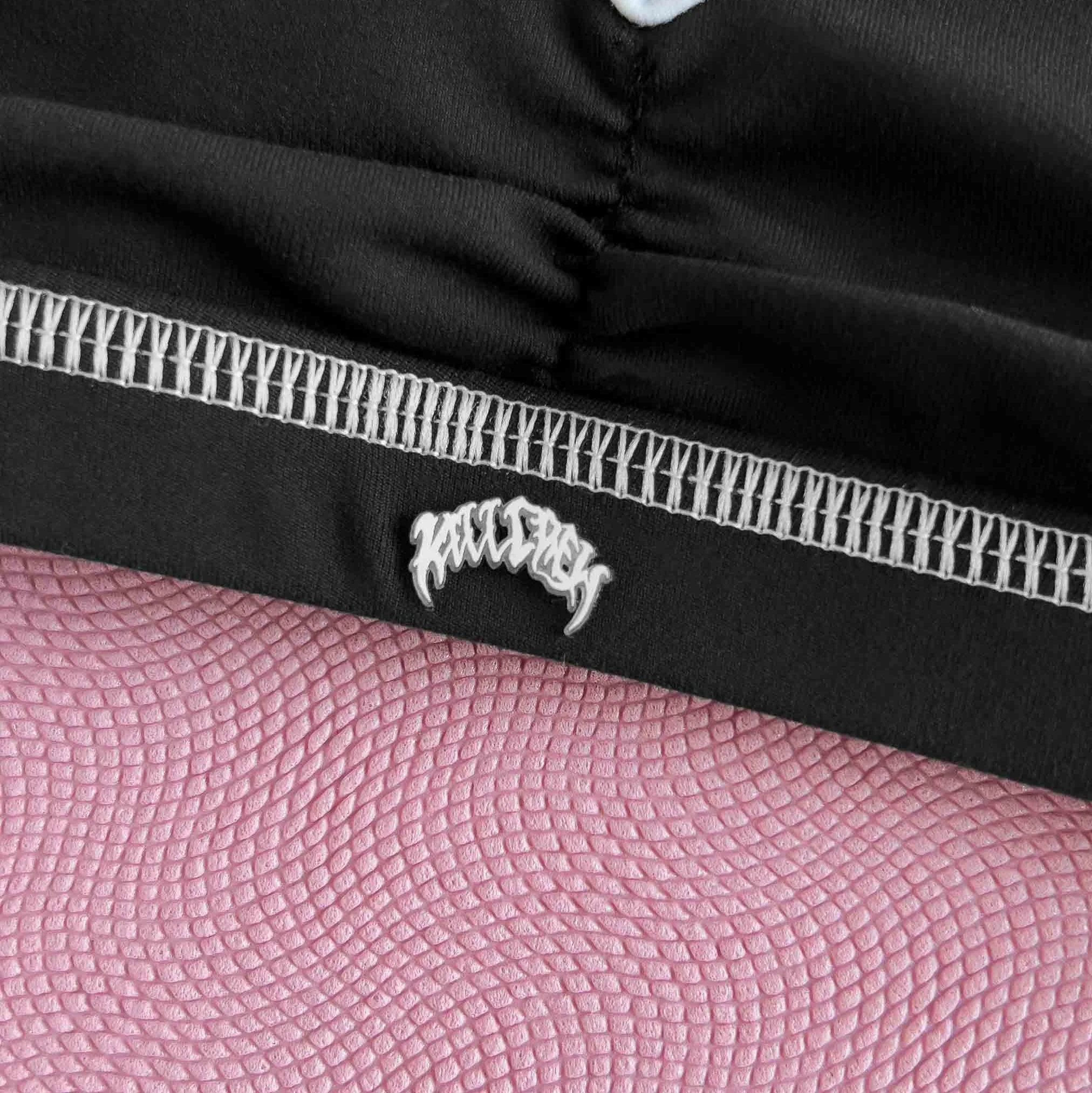 OUTSEAM SPORTS BRA - BLACK / WHITE - Image 4