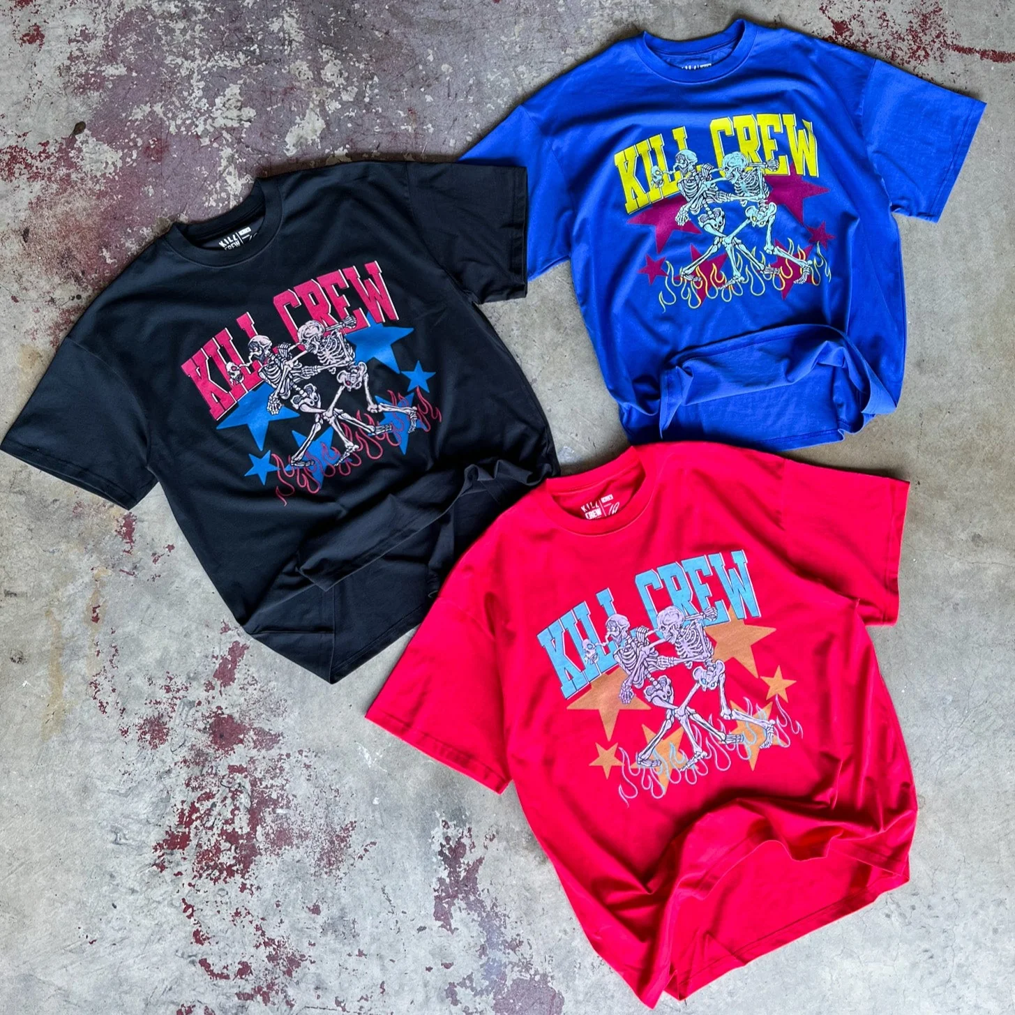 OVERSIZED AIMING FOR STARS T-SHIRT - BLUE - Image 4
