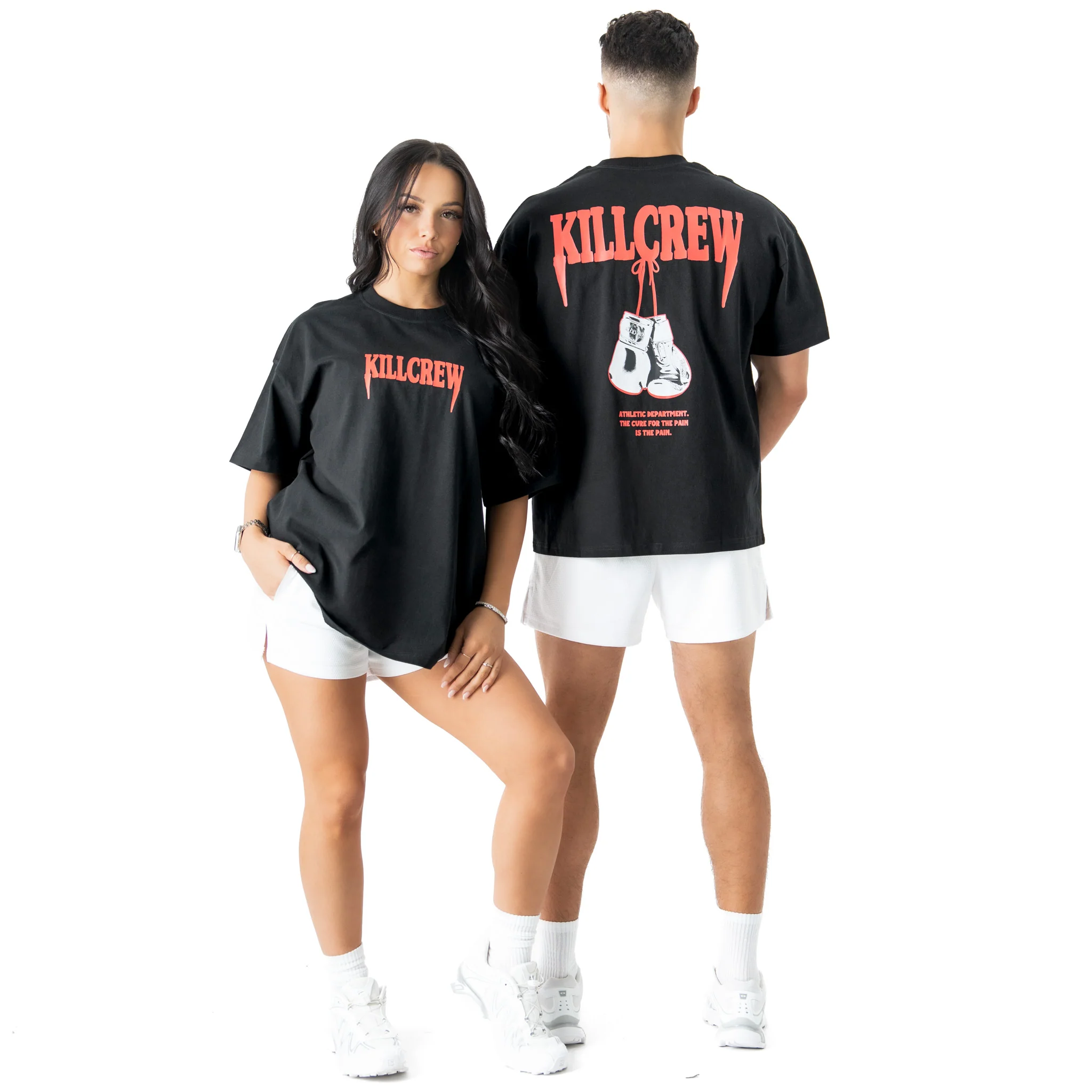 RELAXED FIT "ATHLETIC DEPARTMENT" T-SHIRT - BLACK - Image 2