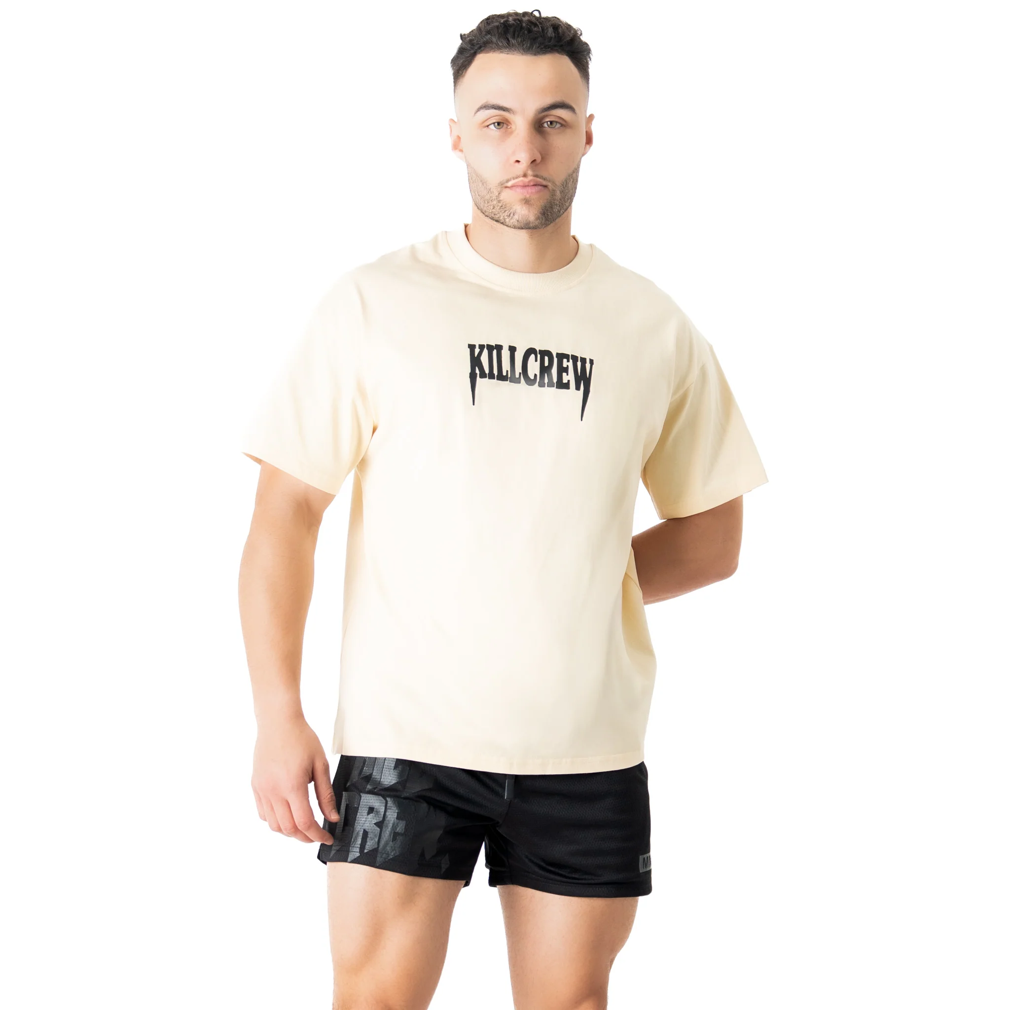 RELAXED FIT "ATHLETIC DEPARTMENT" T-SHIRT - CREAM - Image 3